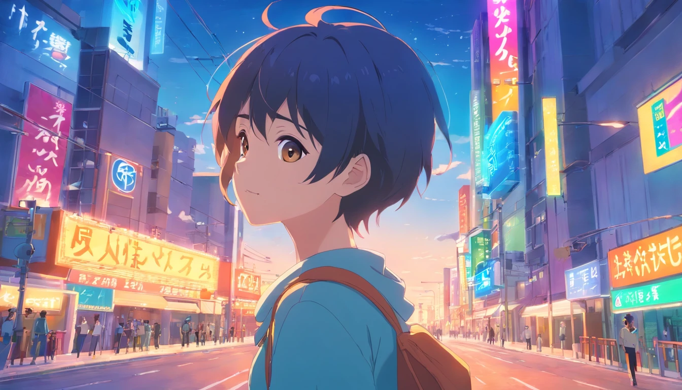 Loffey Boy, Vibrant colors, Colorful background、