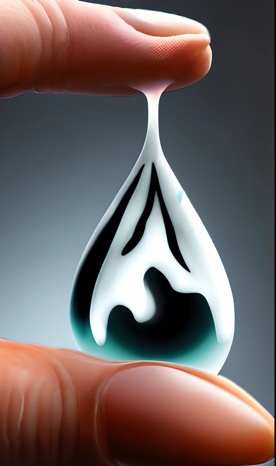 Drop of Cocain melting in your hand