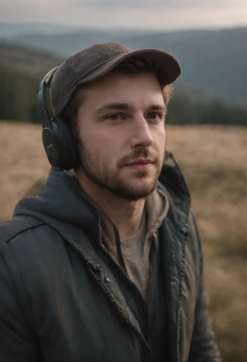 Self-Portrait of a Man, Master part, extremly detailed, beste-Qualit, Avec des costumes de DJ, extremly detailed, le como Alan Walker. (8k, premier quality, beste-Qualit, шедевр, highly detailed: 1.2), (demi-corps:1.3)