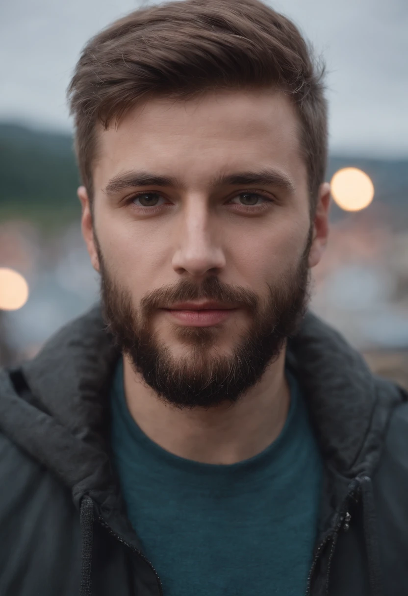 Autoportrait d'un homme, Alfa, barbe, Master part, extremly detailed, beste-Qualit, Avec des costumes de DJ, extremly detailed, le como Alan Walker. (8k, premier quality, beste-Qualit, шедевр, highly detailed: 1.2), (demi-corps:1.3)