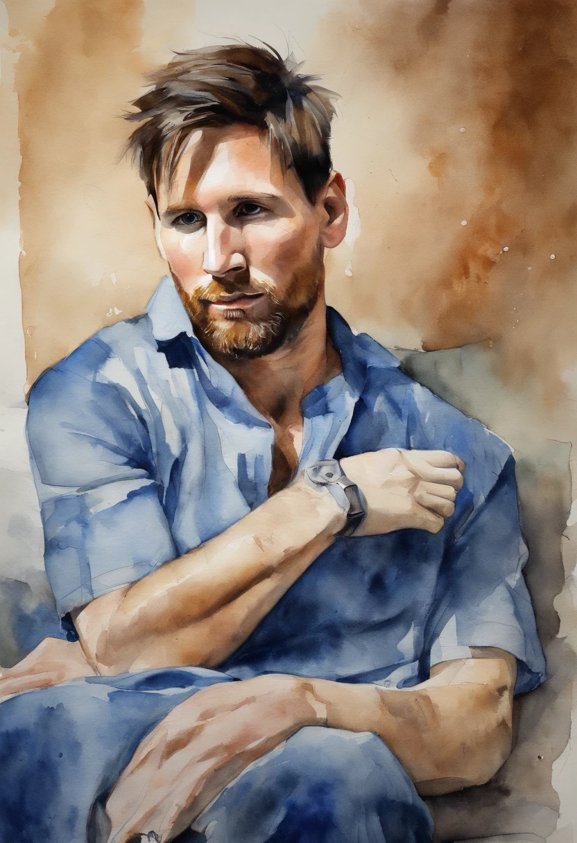 messi lying in bed
