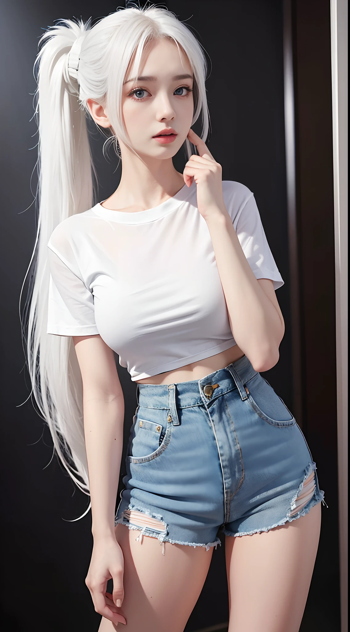 realistic, 1gril, naked, per HD, 12k, wear Allstars shoes, Slim body, rather big body, six pack body, big round breasts, no clothes, beautiful breasts, looking at the camera, sitting on the sofa, transparent and clear genitals, long black hair, drenched in sweat, face details, person details, body details, clothing details, hair details, body details, body details, breast details, vagina details, clothing, eye details, sweat details, water details, pose (knees bent and legs wide apart ) whole body