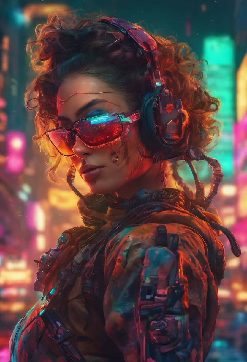 (altamente detalhado: 1.2), (canon EOS R6 melhor qualidade: 1.2), (8k: 1.0), (EMB-RRF-Baixo: 1.0), (lots of large black tattoos on open cybernetic head in the middle showing the inside, rosto detalhado, Hyper detailed eyes and use of high-tech sunglasses with holographic display 1.2), foco nítido (Foto premiada: 1.2), (subsurface scatter: 1.2), (subsurface scatter: 1.2). 1.1) (um belo ciborgue ultra-detalhado: 1.2), ( cabelos hiperdetalhados: 1.2), (corpo maravilhoso: 1.2), (corpo inteiro: 1.2), (Dynamic Stance :1.2), brilho neon, (Detailed cybernetic eyes:1.1), Close-up (hiper-realista:1.2), RPG, Estilo Cyberpunk 2077, dramatic lighting, (paisagem urbana futurista altamente detalhada:1.2), (scientific fiction: 1.2). 1.2), fotografia de retrato profissional, por WLOP greg rutkowski, Jeffrey Simpson, Alphonse Mucha