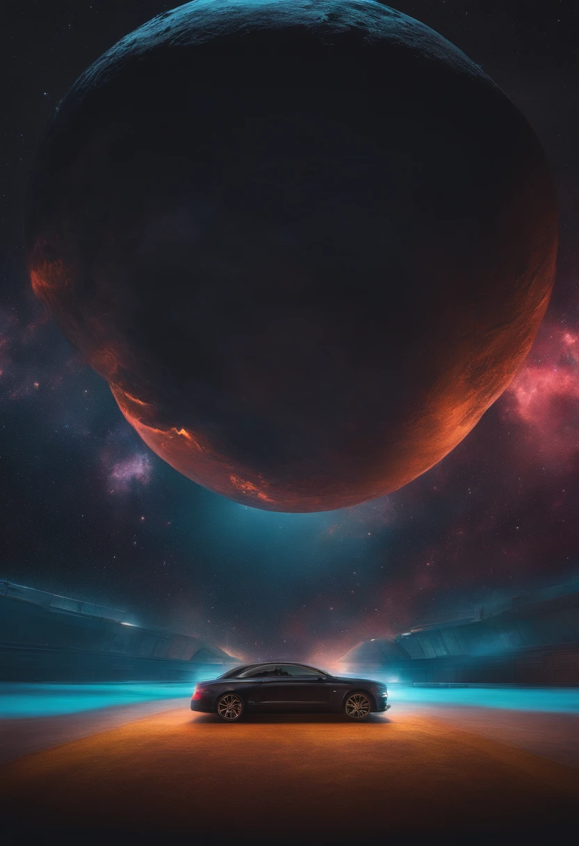 Generates a cinematic portrait of floating controls