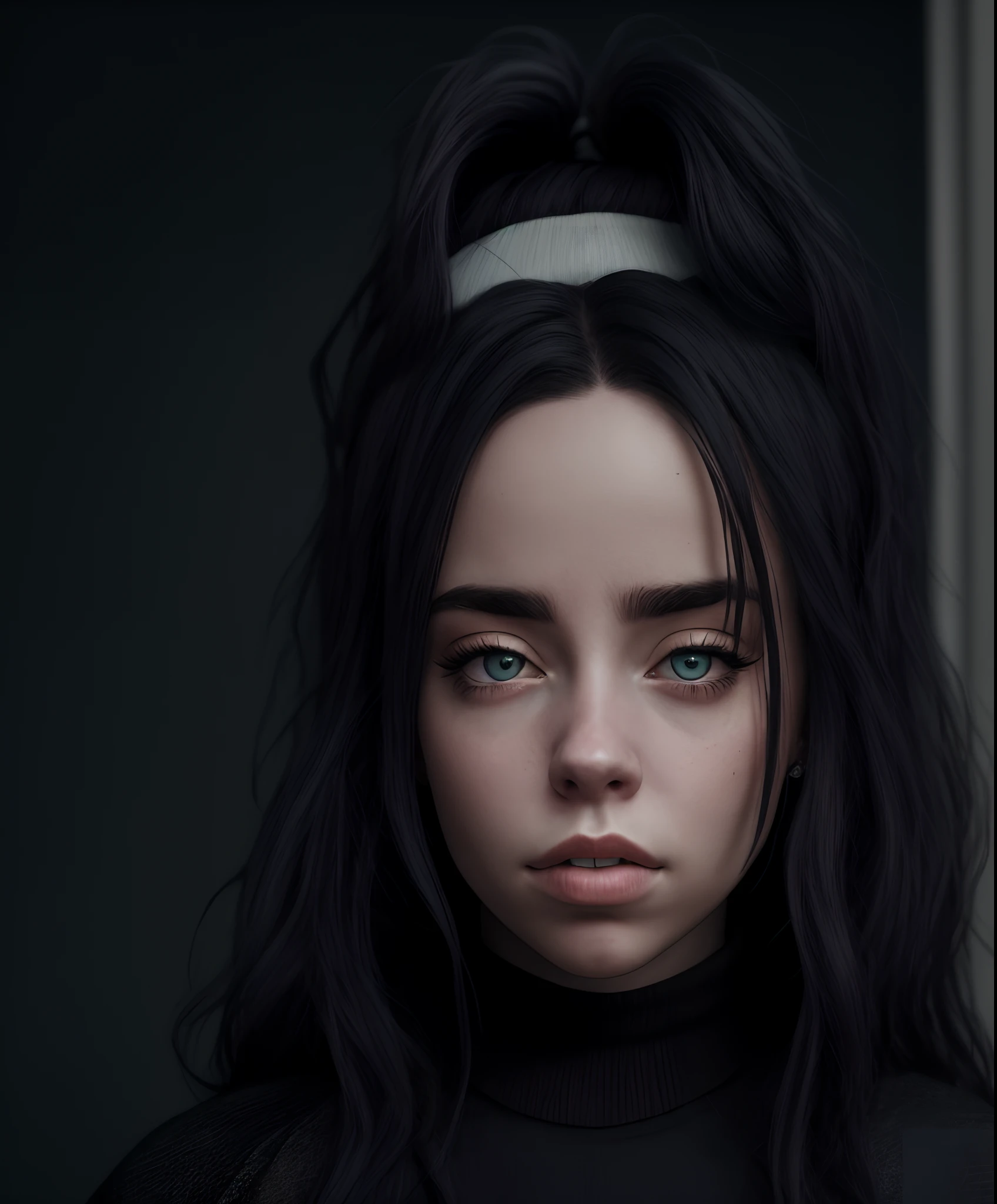 Realistic full frontal Billie eilish