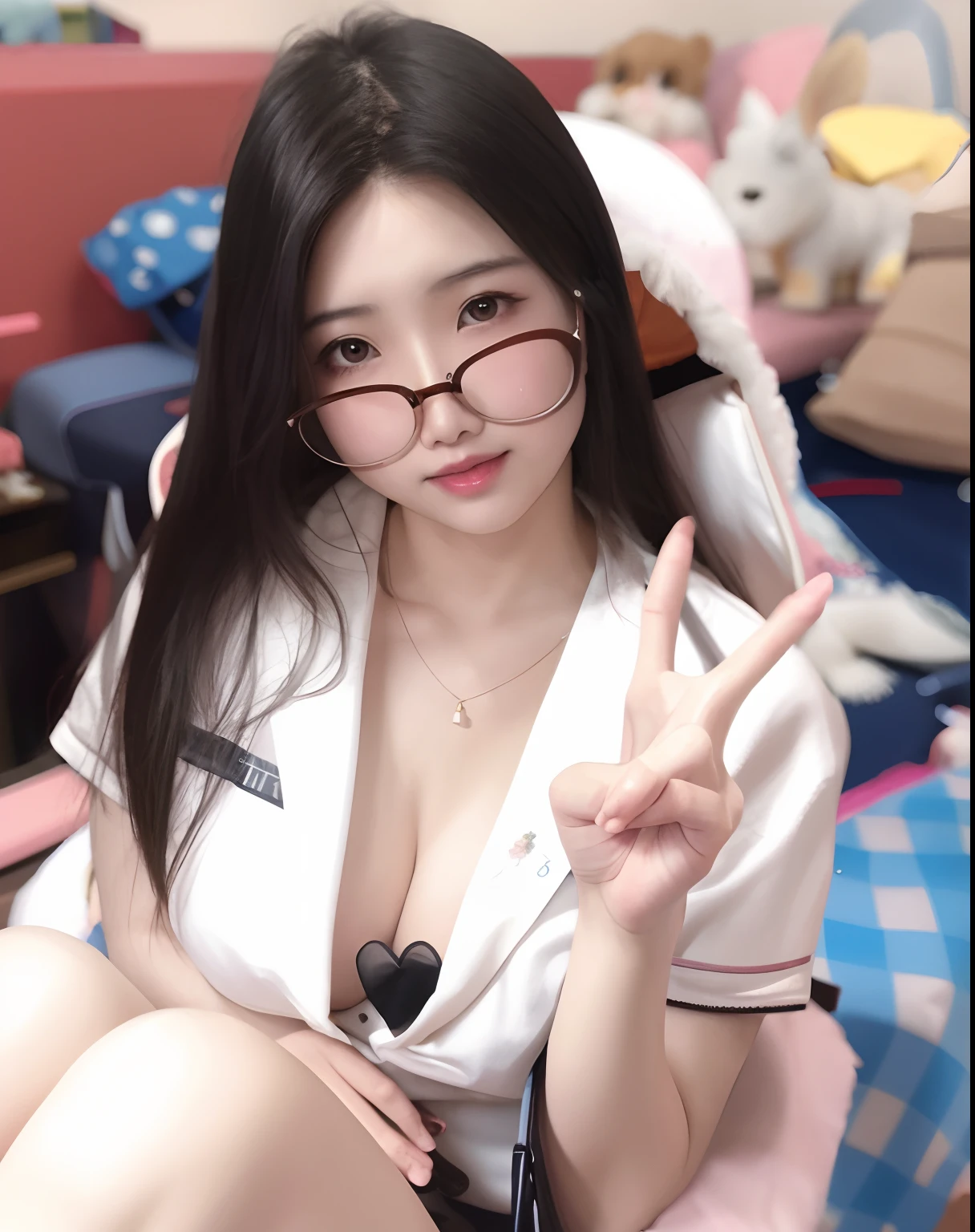 araffe asian woman sitting on a bench in a pink shirt, gorgeous young korean woman, korean girl, xintong chen, young and cute girl, asian girl, beautiful south korean woman, chinese girl, young asian girl, a cute young woman, beautiful young korean woman, trending at cgstation, jaeyeon nam, xision wu, sakimichan