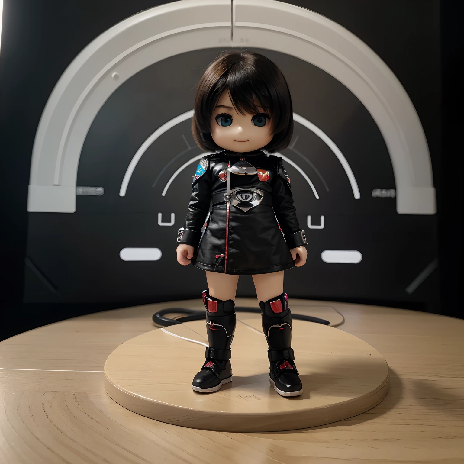 ​masterpiece、top-quality、ultra-detailliert、(Chibi Chara:1.2)、Near future Android、Charging adapter on the back、Standing