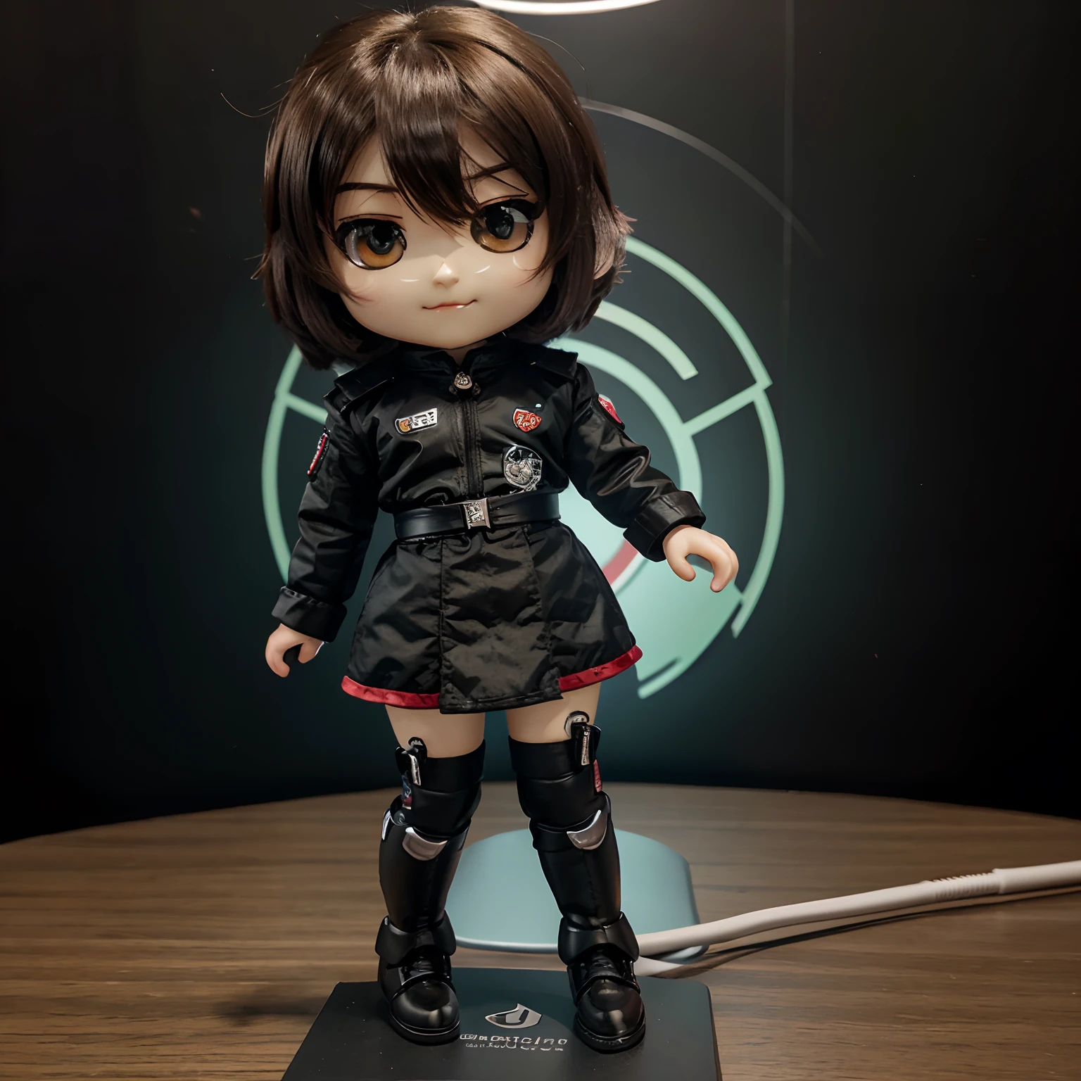 masterpiece、top-quality、ultra-detailliert、(Chibi Chara:1.2)、Near future Android、Charging adapter on the back、Standing