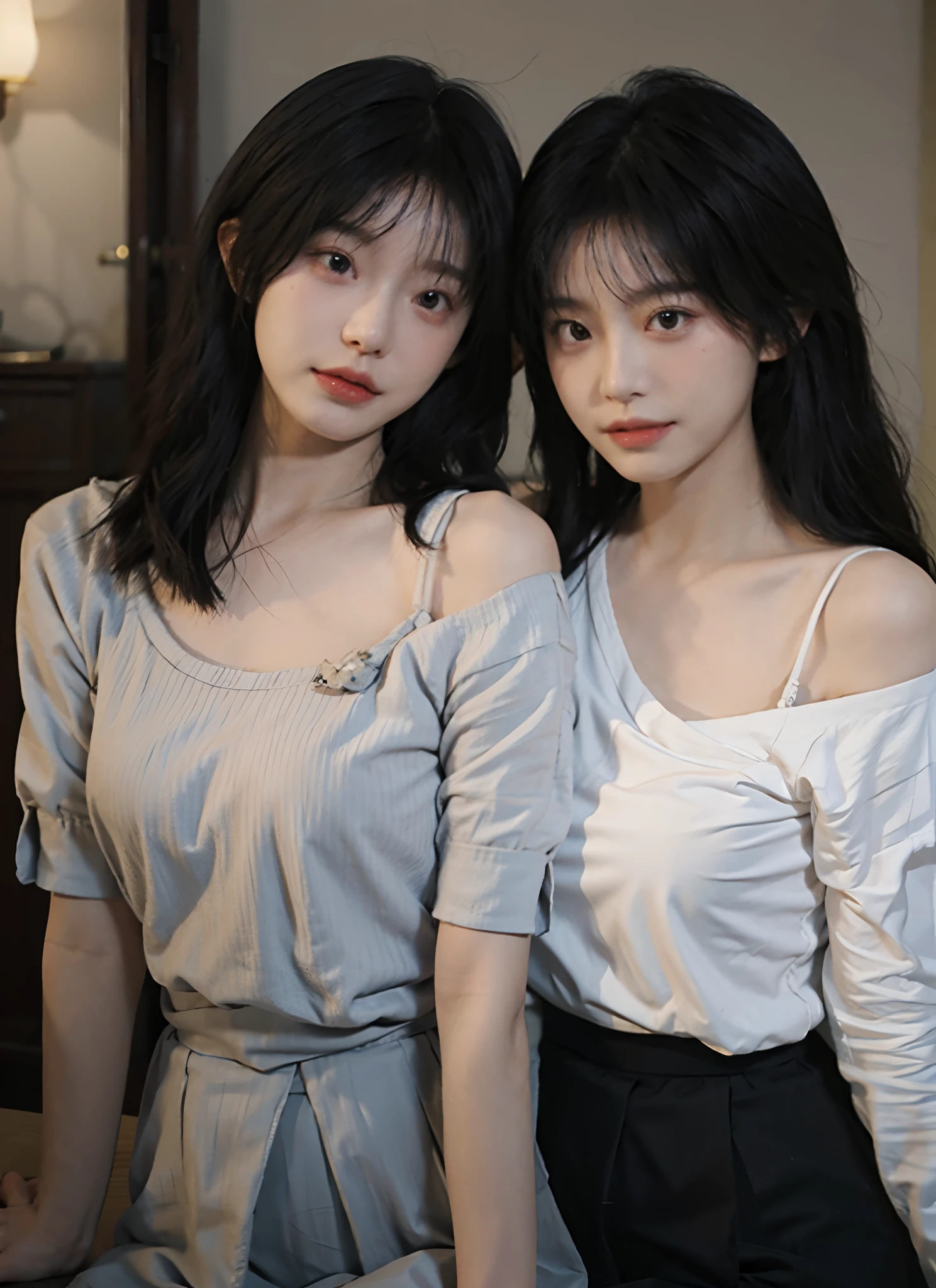 Best quality, 超高分辨率, (realistically:1.4),A woman in a white top poses for a photo, 🤤 girl portrait, beautiful Korean women, gorgeous young korean woman, Korean girls, Urzans, Young and cute Korean face, Cute and delicate face, Those girls' The avatar is cute and exquisite, beautiful young korean woman, young and lovely Asian face, Pale round face, Cute Korean face, Beautiful Asian Girls