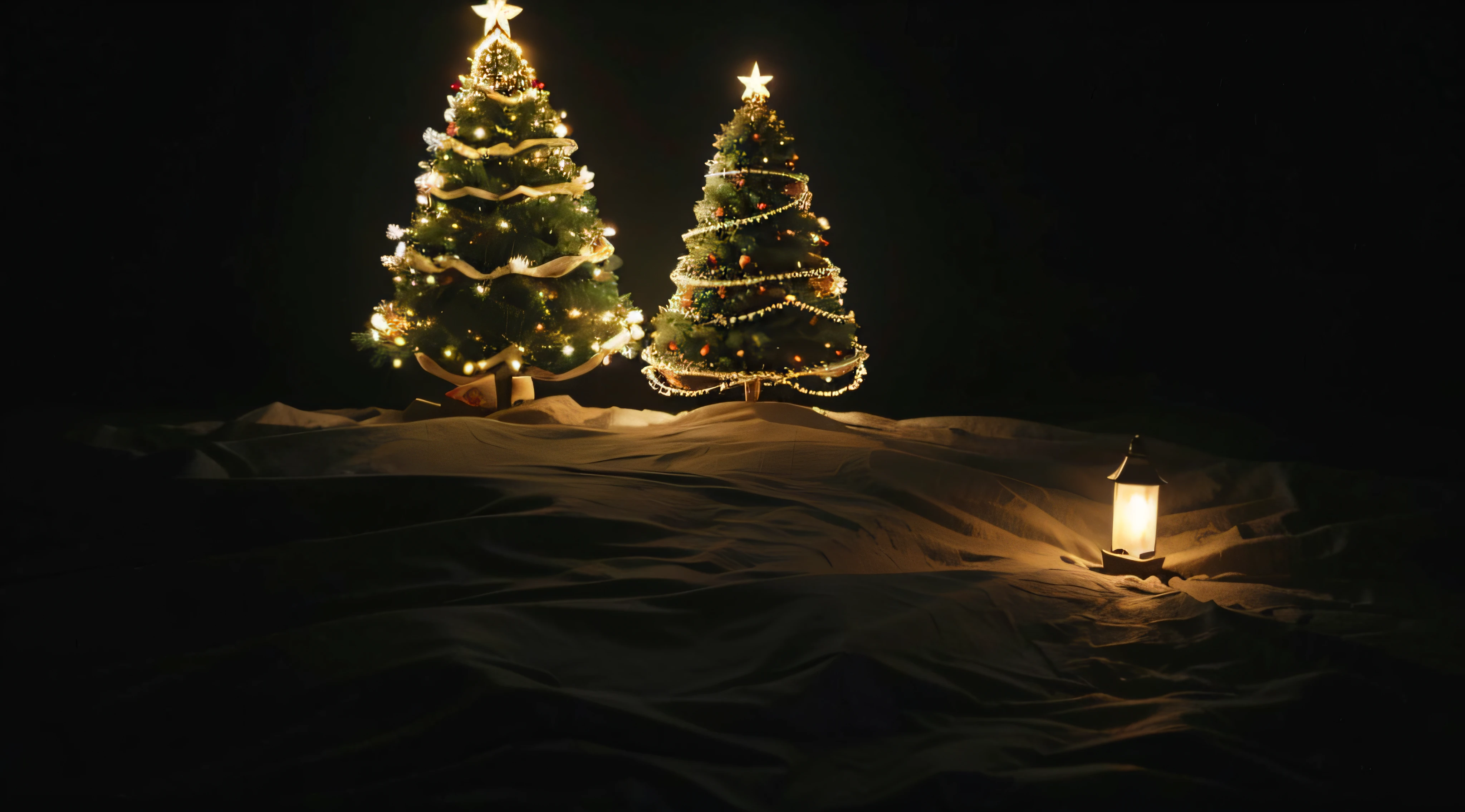 Christmas decoration on dark background