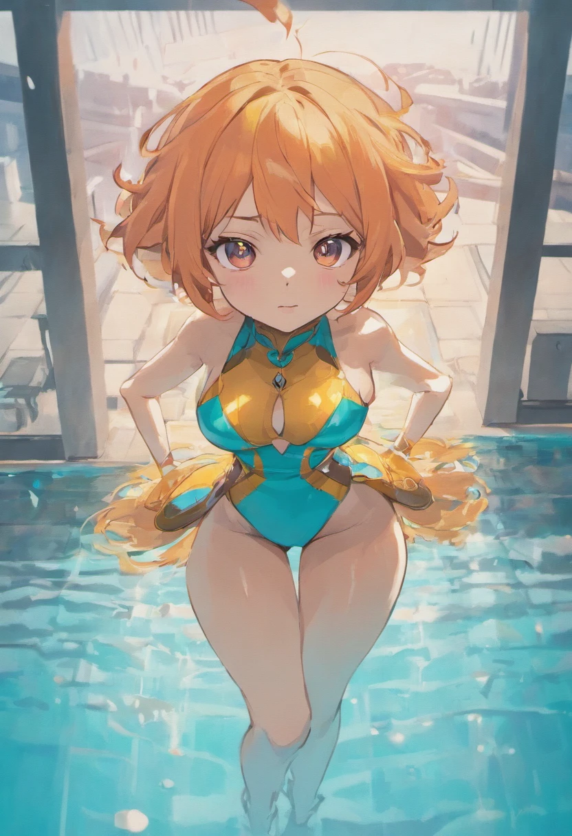 Instagram Influencer Shaden Ferraro playing in the pool