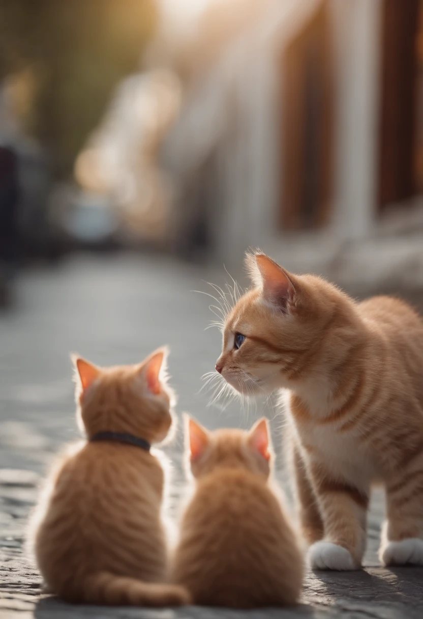 I have two little kittens, a cute little cat, cute kittens, Cutest, Incredibly cute, Adorable and cute, And cute and lovely. They are walking down the street with backpacks, Walking together, commute, Proudly walk down the street, And the cat is walking. They are cute in the style of 🍂 and 🍁, Adorable and cute, Cute and adorable, oh, nice and cute. They are known as real-life Tom and Jerry.