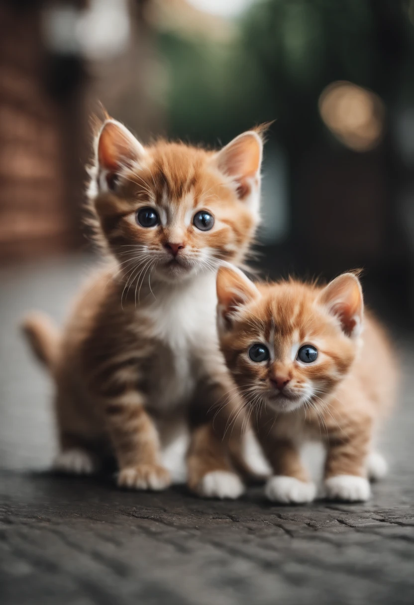 I have two little kittens, a cute little cat, cute kittens, Cutest, Incredibly cute, Adorable and cute, And cute and lovely. They are walking down the street with backpacks, Walking together, commute, Proudly walk down the street, And the cat is walking. They are cute in the style of 🍂 and 🍁, Adorable and cute, Cute and adorable, oh, nice and cute. They are known as real-life Tom and Jerry.