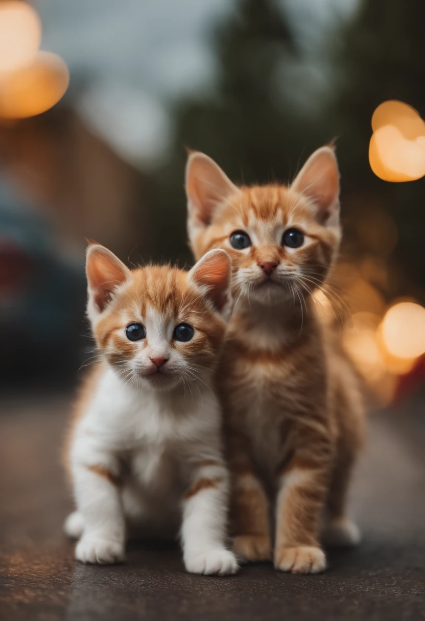 I have two kittens, a cute little cat, cute kittens, Cutest, Incredibly cute, Adorable and cute, And cute and lovely. They are walking down the street with backpacks, Walking together, commute, Proudly walk down the street, And the cat is walking. They are cute in the style of 🍂 and 🍁, Adorable and cute, Cute and adorable, oh, nice and cute. They are known as real-life Tom and Jerry.