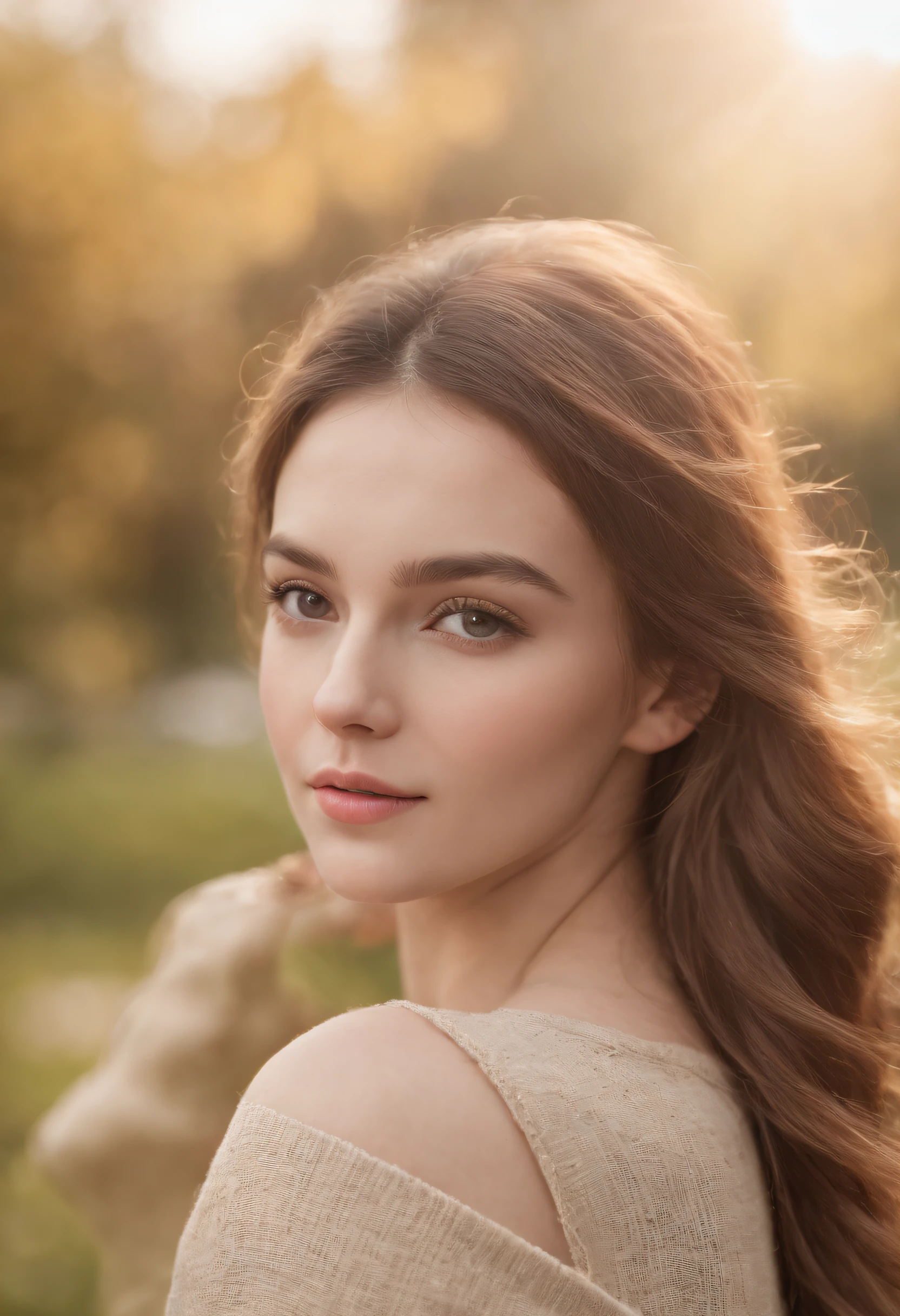 Beautiful dark blonde in beige sweater sitting in a park, Very detailed, 21 years old, Innocent face, Natural hair, gorgeous eyes, High resolution, mastepiece, Best Quality, Intricate details, Highly detailed, Sharp Focus, Detailed skin, Realistic skin texture, skin blemishes, Texture, Detailed eyes, Professional, 4K, Charming smile, Shallow depth of field, Perfect Fit Body, Extremely detailed, a picture_\(Ultras\), Photorealistic, Realistic, Post-processing, Maximum Detail, Roughness, Real life, A hyper-realistic, realistic live eyes, Photorealism, Photography, Sunny weather, shot with a Canon EF 24-70mm f/2.8L II USM lens