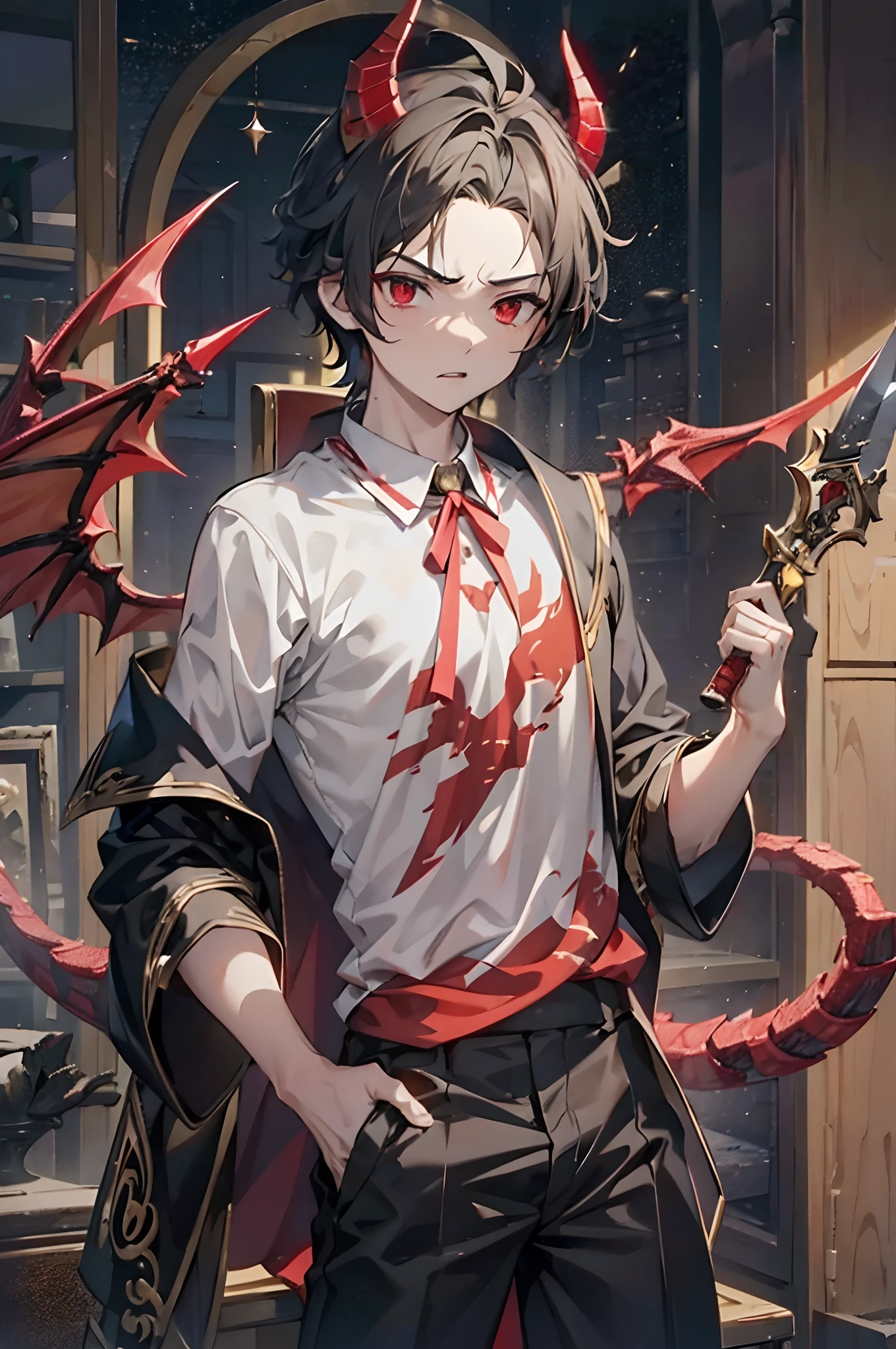 Red dragon horn