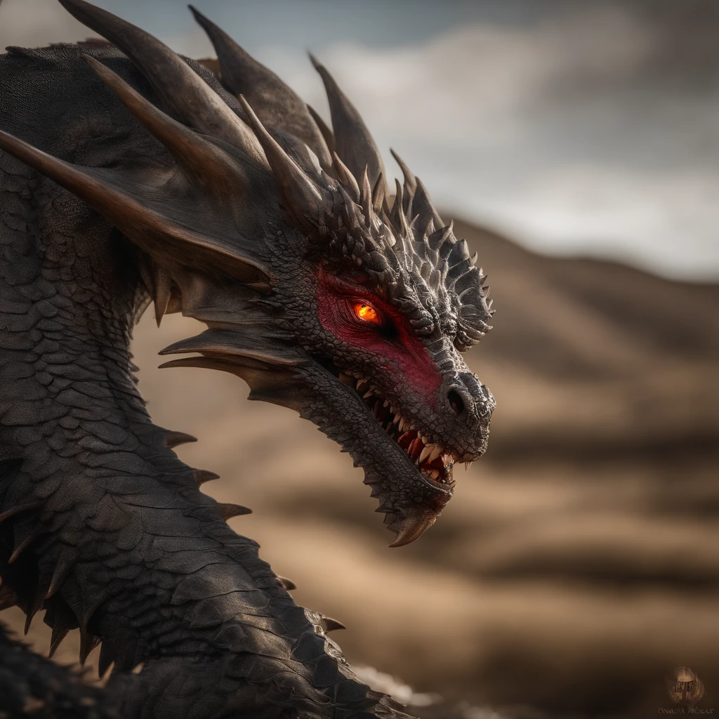 Tenryu Dourado，Rough red eyes,Close-up release of fire blood from the nose,Chest scales,alta qualidade,8k,muitos detalhes,Alface de fogo,Infelizmente,4 pernas,Garras manchadas,Ouro,Perigos,fires,dentes pontiagudos,big dragon,imensidade,Threatening,imponente