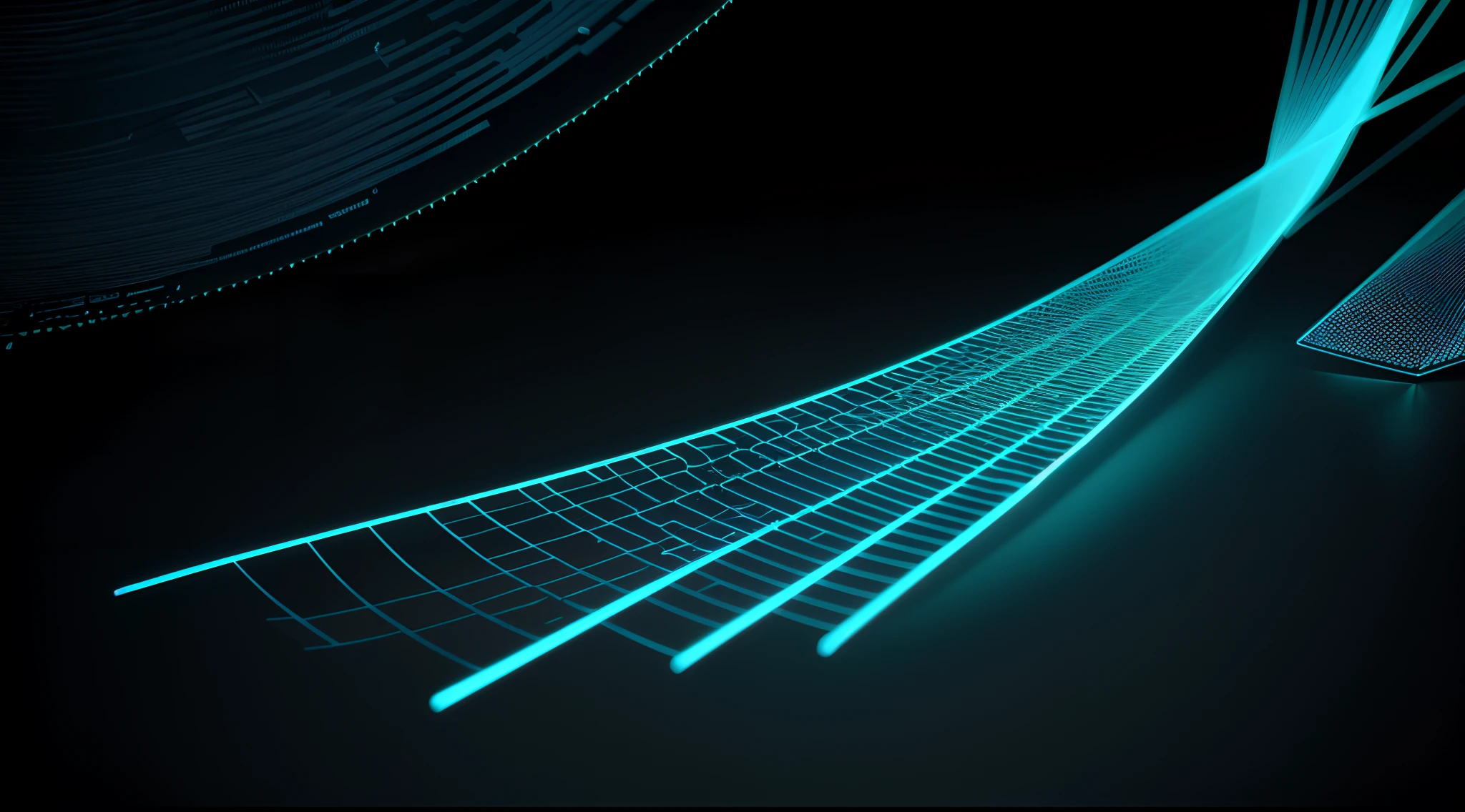 Engaging 3D visualization featuring stunning graphs、glinting