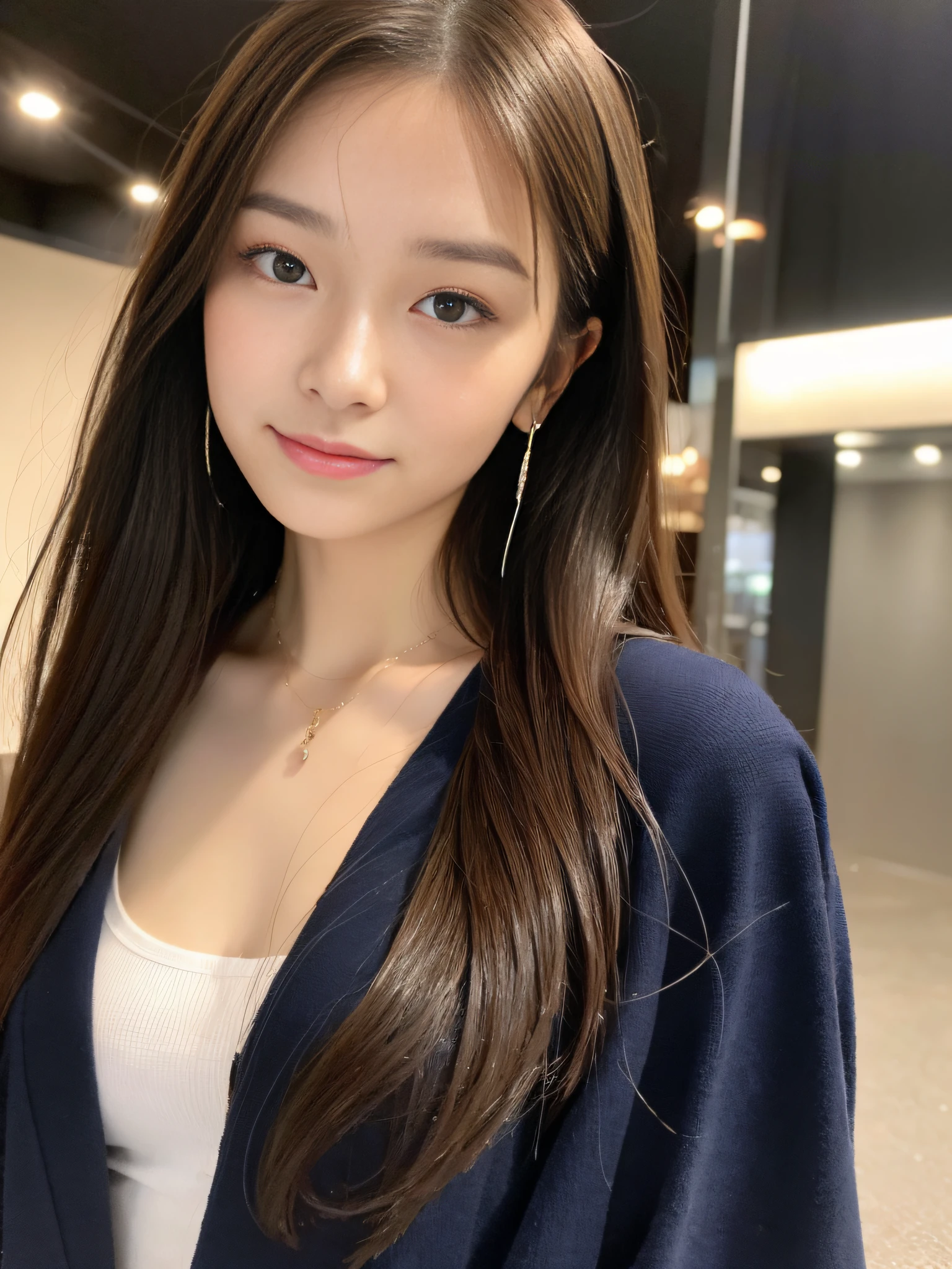 (((32K,very high res, high detailing, highly accurate,Masterpiece Girl 1:1.5))),Raw photo & realistic atmosphere,beautiful dark blue eyes,Detailed mouth,Glossy lips,Detailed eyebrows,Soft white skin that shines with every detail,,Eyes drawn in detail、Very beautiful eyes with azure eyes,Detailed lips、Very beautiful face,Very well-formed face、Lifelike face,shiny beautiful lips,Beautiful eyebrows,Infinite reality,Best design,(Insanely cute Japan -yeld hischool girl,,Beautifully shaped breasts,Very cute beautiful girl,Little Gilthy body,Outstanding style:1.5),Best Natural Makeup,Japanese ido,Korean Idols,Young sensual idol,Moist eyes,Dark Beautiful Deep Eyes,Beautiful butt,beauty legs,,camel's foot,:1.3),超A high resolution、,Natural and realistic face,Back lighting,Pure eyes are too cute,(((photorealisim,Photograph the whole body))),,Reality Live Action,(Fashionable earrings,,a necklace,A bracelet,gyuru,Glossy nail art,2022 Women's Teens Winter Casual Fashion,Down jacket,Black pants,white shoe,Calm and fashionable girl,light brown hair,Braided ear hair,独奏,little smiling,full body Esbian,Show full-body fashion,Leaning forward,Bend over, Only beauty young cute 15 year old girpetite and very cute 15-year-old girl:1.7),Nighin uya