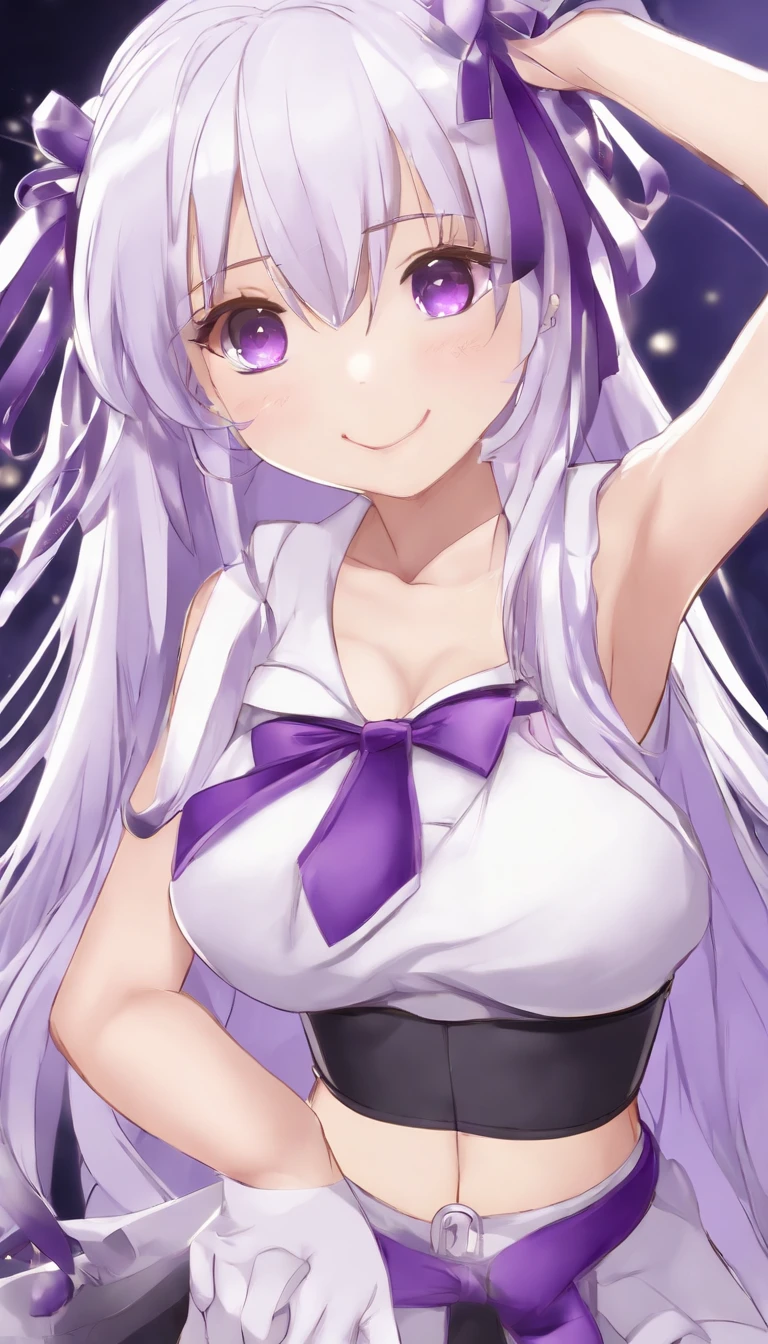 HIMEJIMAKINOKO, LIGHT PURPLE HAIR, TWINTAILS, HAIR BOBBLES, polka dot, VERY LONG HAIR, YELLOW EYES, .(Nude, naked, 1girl, solo, ,large breasts , solo) nipple ,, (wearing nothing:1.5), empty eyes, Luxury liner deck, ,blue sky, take a short walk, sea, space, Heavy snowfall area, frozen, ,  (Sweating profusely, Love juice, Wet Woman, female ejaculation),, crying,, Peeing, lactation, projectile lactation