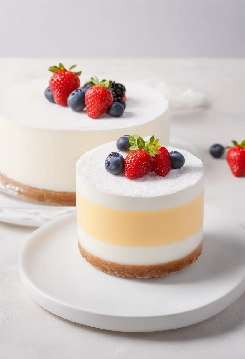 um bolo vistoso em creme de manteiga, com um prato branco e fino, cores fortes com um corte de uma deliciosa fatia de bolo, cinemactic, fotografia profissional, studio illumination, Light Studio Background, advertising photography, detalhes intrincados, hiper-detalhado, Ultra realista, 8k UHD, Acentos dourados no pano de fundo. Creme de recheio, colher e garfo dourados. Makes you want to eat, Parece delicioso