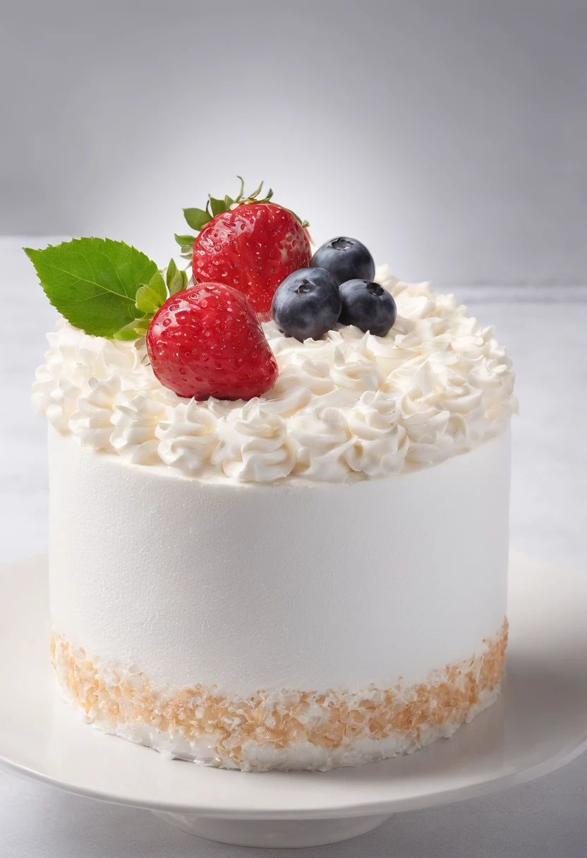 um bolo vistoso em creme de manteiga, com um prato branco e fino, cores fortes com um corte de uma deliciosa fatia de bolo, cinemactic, fotografia profissional, studio illumination, Light Studio Background, advertising photography, detalhes intrincados, hiper-detalhado, Ultra realista, 8k UHD, Acentos dourados no pano de fundo. Creme de recheio, colher e garfo dourados. Makes you want to eat, Parece delicioso