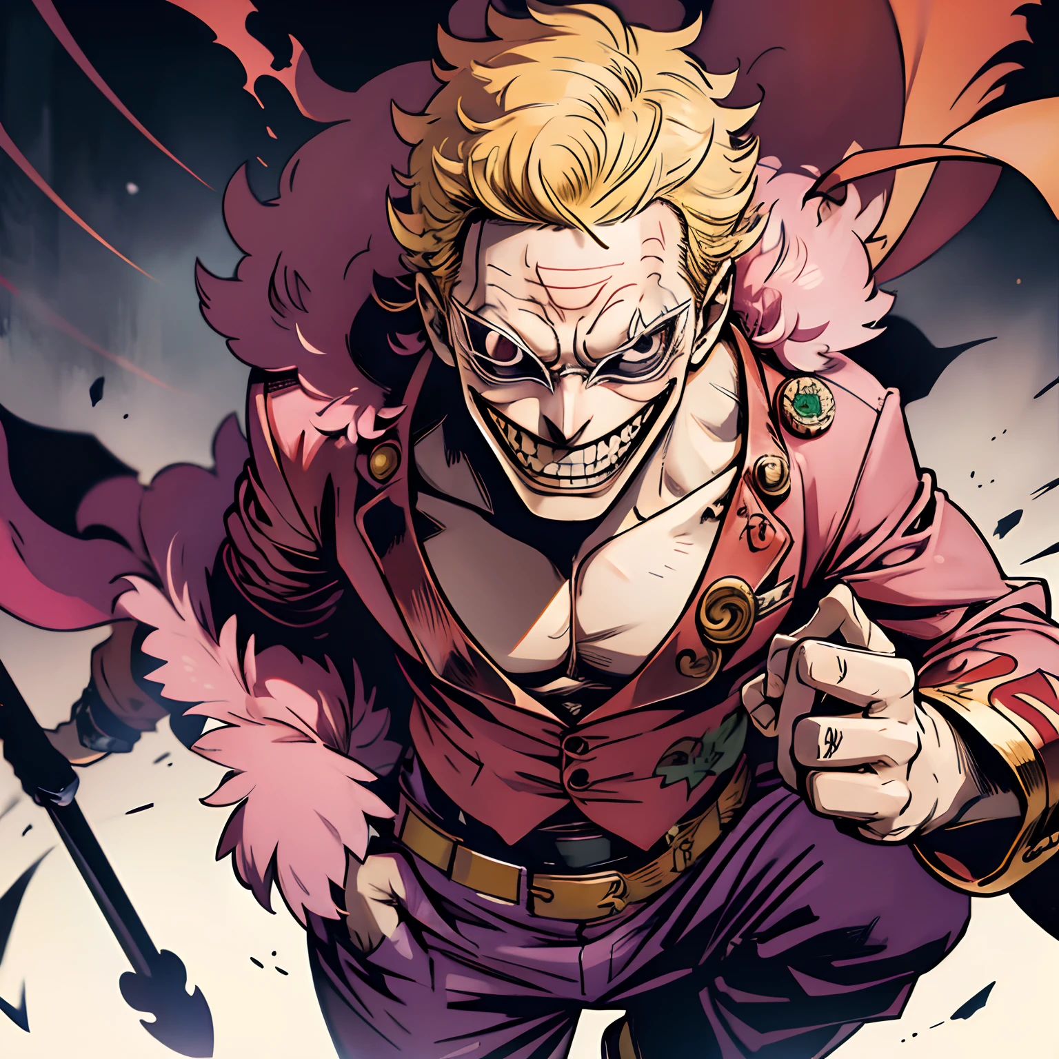 The Joker、Doflamingo、One piece、realisitic