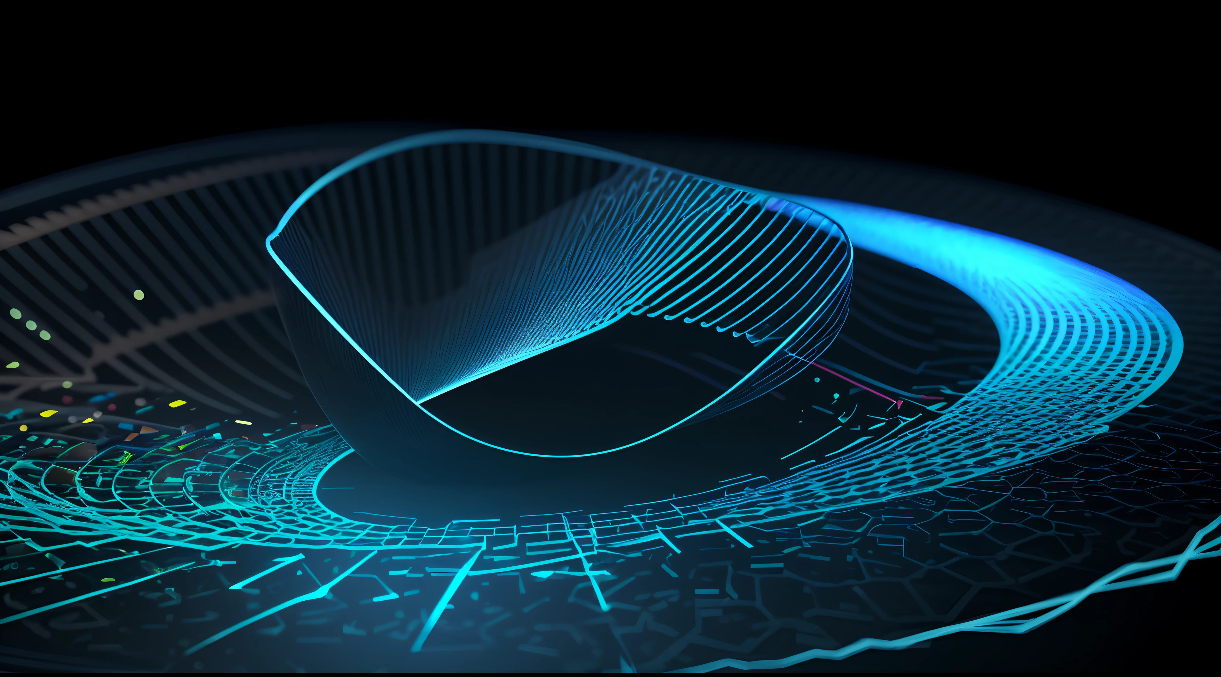 Engaging 3D visualization featuring stunning graphs、glinting