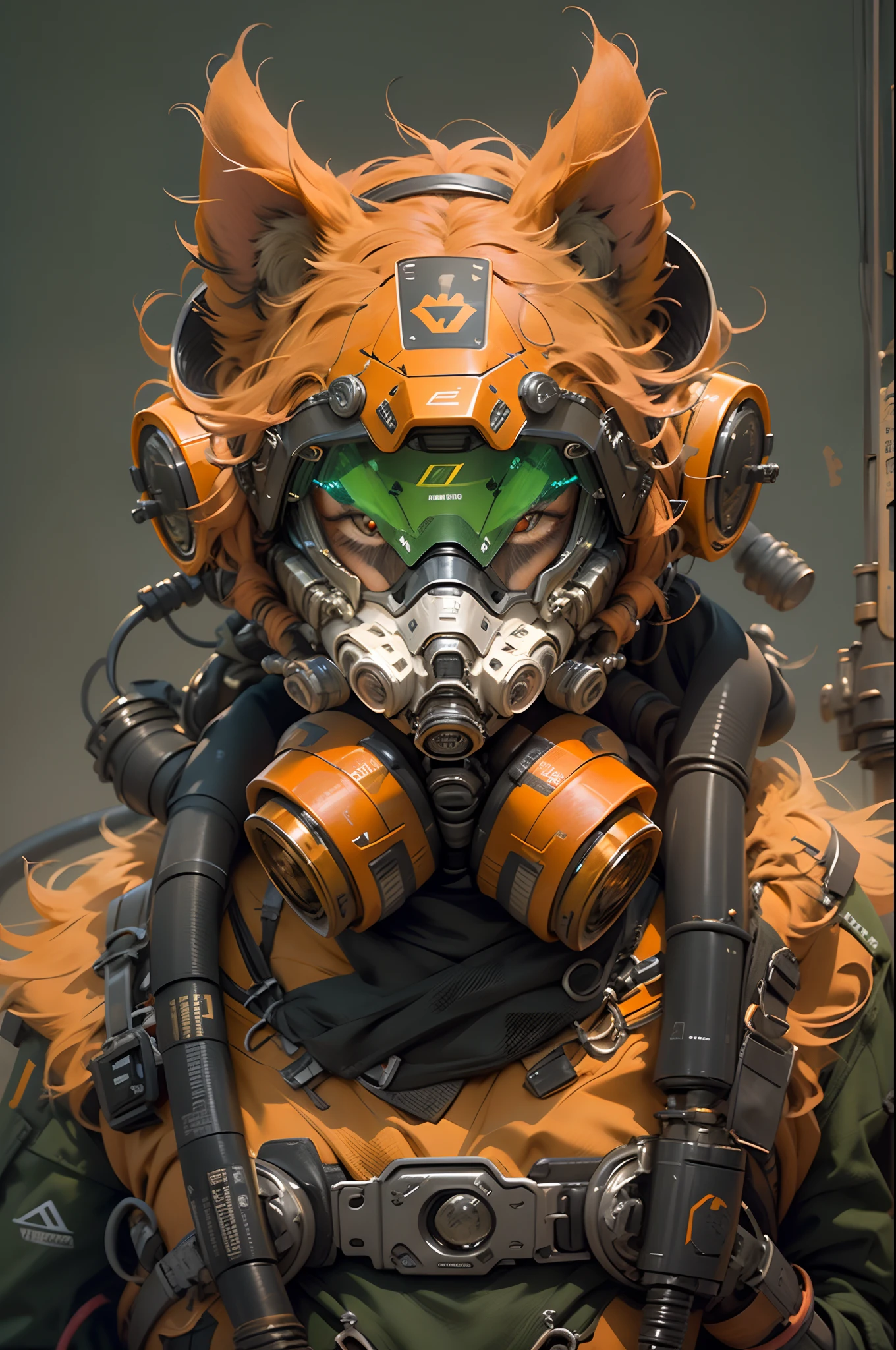 cyber punk perssonage，drak，Machinary