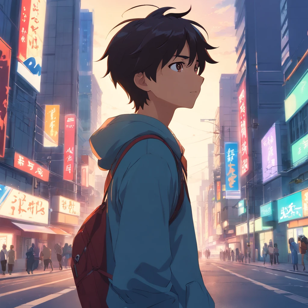 alta qualidade, Ultra Detalhado, homem com capuz preto, Face behind the camera,Head facing the camera, Ultra foto Realsisim, Olhos vermelhos, cabelos brancos, na estrada, Standing,Red nuerons running around the neck ,1:1 ,face ,anime boy face