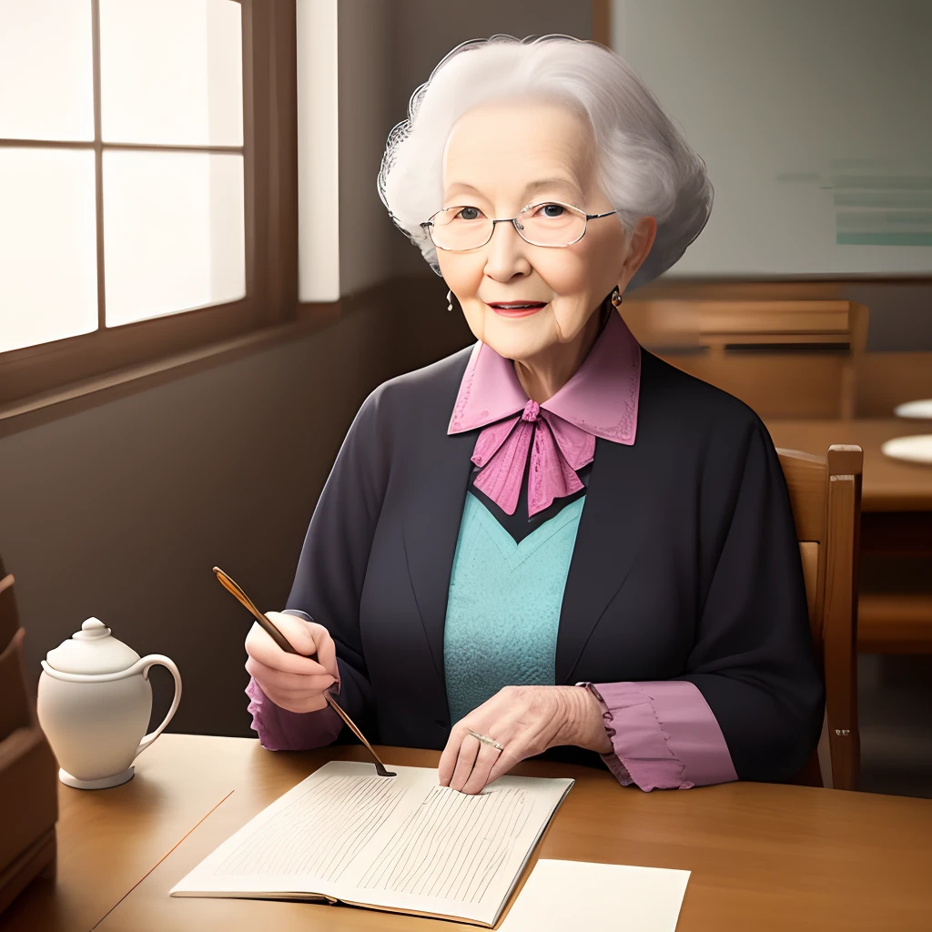 Manners instructor's grandmother