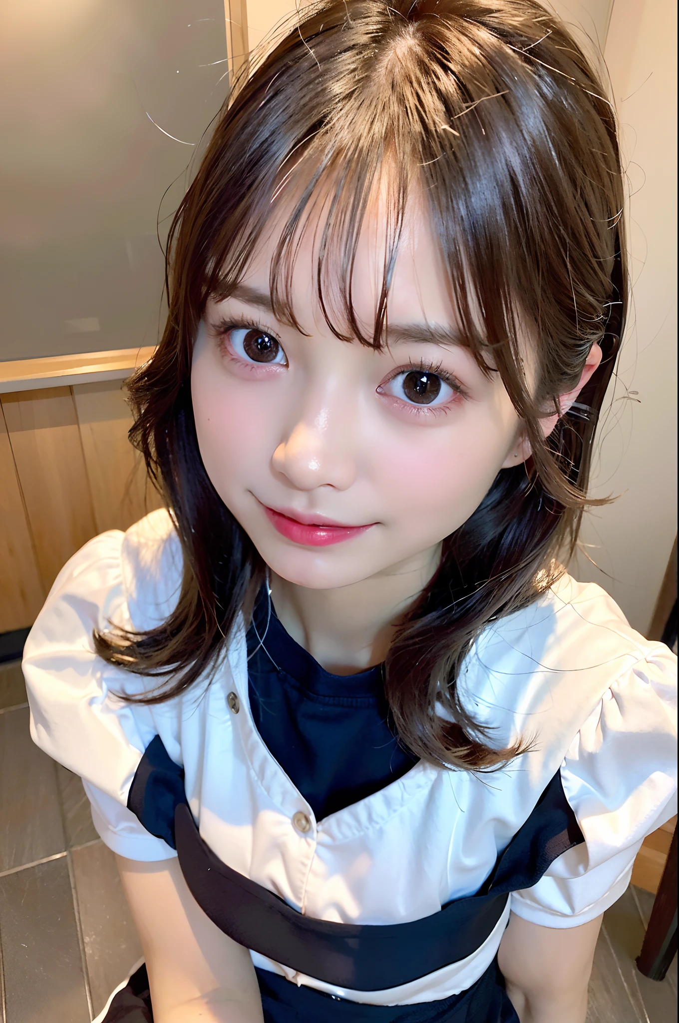 masutepiece, Best Quality,
Ultra-detailed, finely detail, hight resolution, in 8K,
((Photorealsitic:1.4, Raw photography, 超A high resolution,Top image quality: 1.4)),
Wallpaper,
((Composition including perfect whole body)),
Beautiful detailed eyes, Natural Color Lip,
((a serene smile:1.5)),
((Random and cute hairstyles)),
((Random and cute poses)),
((Medium chest、cleavage of the breast:1.2)),
((lying on the bed、Show both sides:1.5)),
((Gray zip-up hoodie only:1.5)),
((breastsout、under look eyes、Mole on the arm:0.9)),
((From above)),
((Random blurry background)),
((Unzip)),,
(())
very detailed and professional lighting、
((Random and cute facial expressions:1.5))、
((thigh visible、White panties are visible:1.5))
