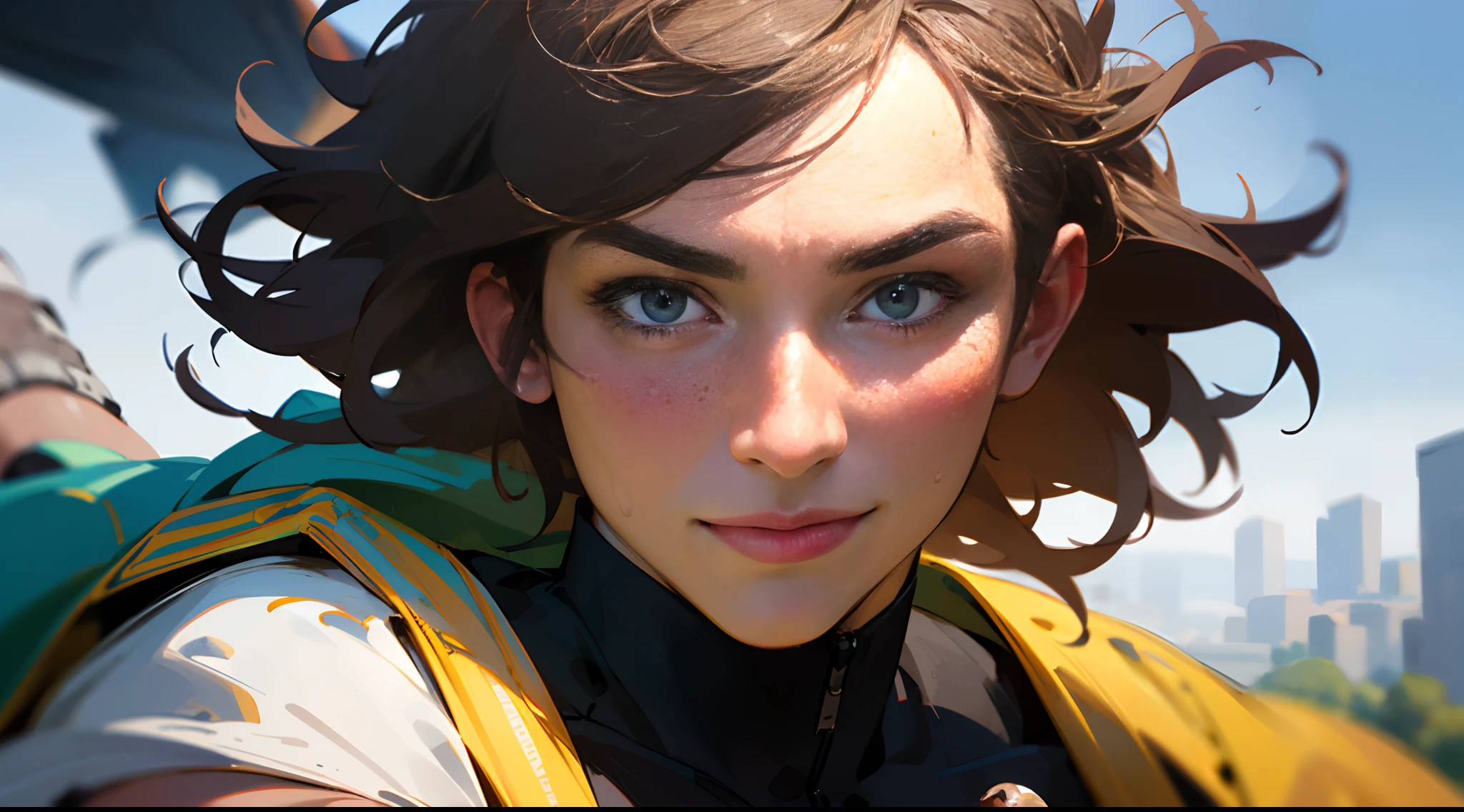 (1.2),(Best quality,4K,8K,A high resolution,Masterpiece:1.2),Ultra-detailed,(Realistic,Photorealistic,photo-realistic:1.37),Adventure explorer,Confident man,Strong and tall,Sharp and charming eyes,Detailed facial features,Strong and determined expression,Messy hair,Sun-kissed skin,Optimistic and cheerful personality,Excellent communication skills,Expertise in various climbing techniques,illustration,offcial art.