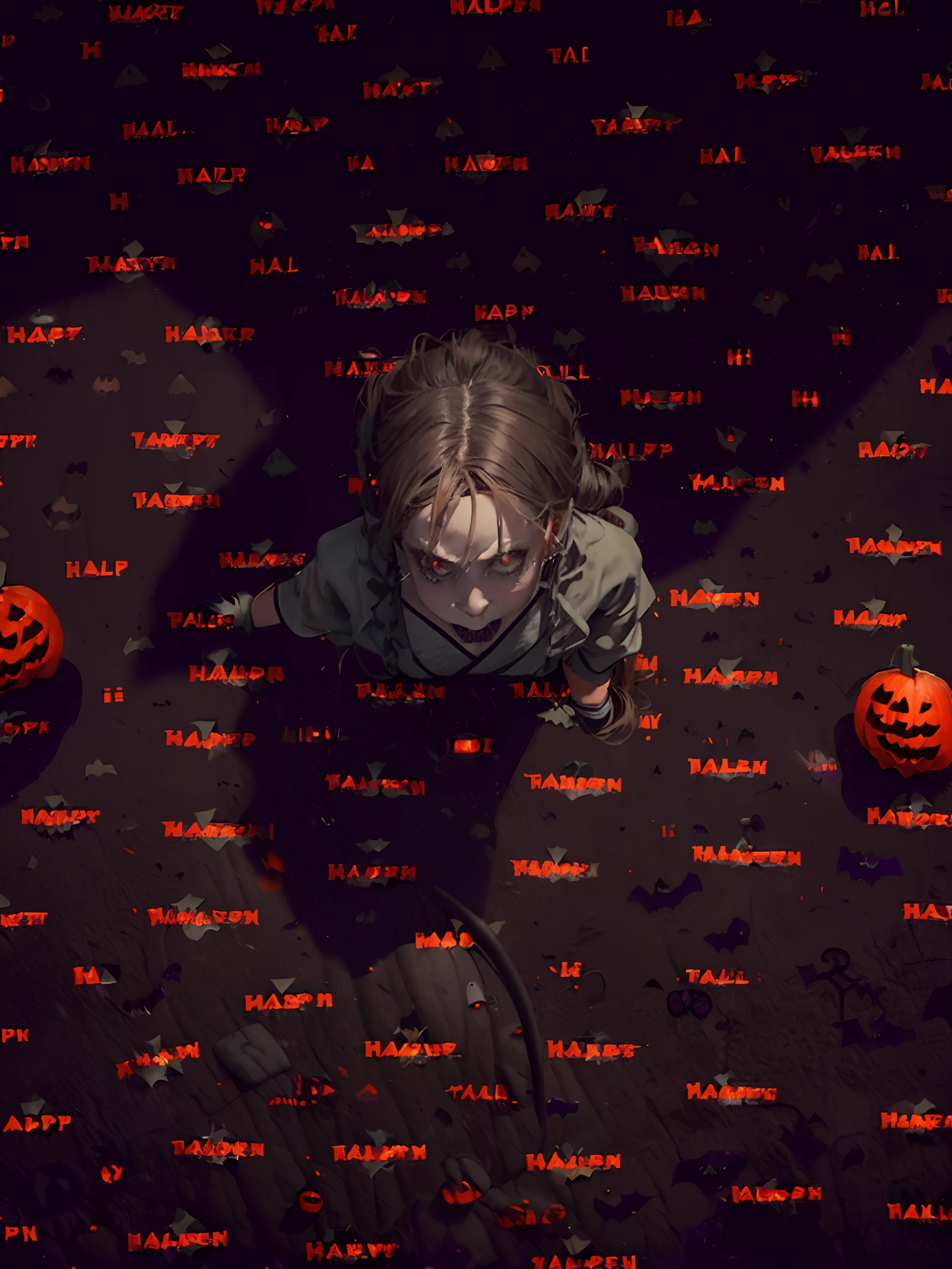 Background of details(Graveyard at night(Halloween),Many ghosts:2),BREAK ,elaborate costume(Luxury kimono(Black kimono(detailed embroidery))),BREAK,1 Beautiful and classy adult woman(Japanese actressl:1.2)(shinny hair(A black,verdant)(poneyTail)　(Have a jack-o'-lantern)),BREAK,Wallpapers 16K,Blur the background,(masutepiece:1.5), (Best Quality:1.5),(Portrait photos:1.5),(full body Esbian:1.5)