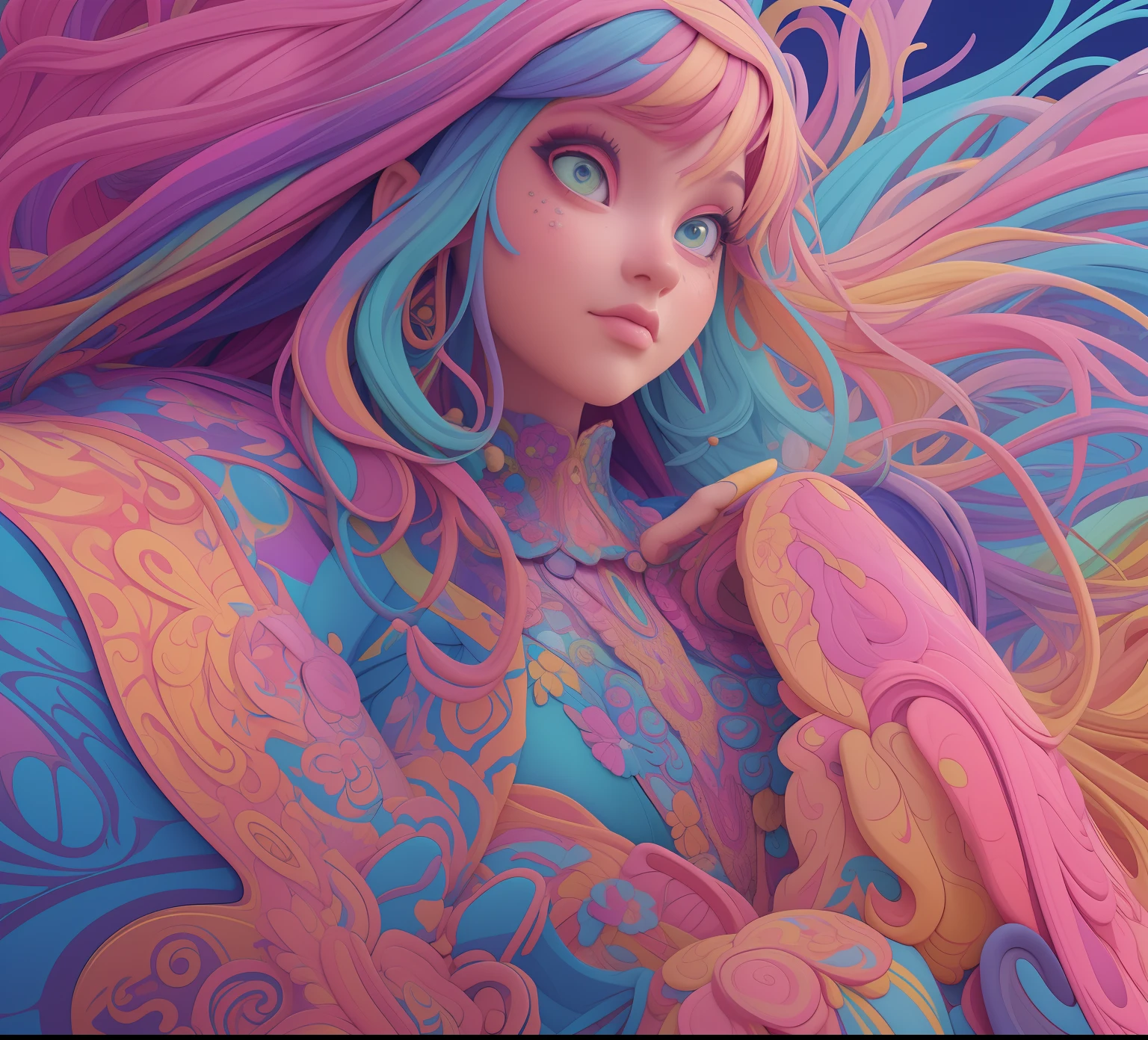 Close-up of the colorful camper Elemment Palazzo, colorfull digital fantasy art, plethora of colors,detail-rich, Beautiful color art!, beautiful colorful, colorful art, Extremely colorful, colorful digital painting, Complex and vivid colors, gorgeous digital art, An intricate and colorful masterpiece, colourful artwork, elaborate digital art, Beautiful digital artwork, colorful intricate masterpiece