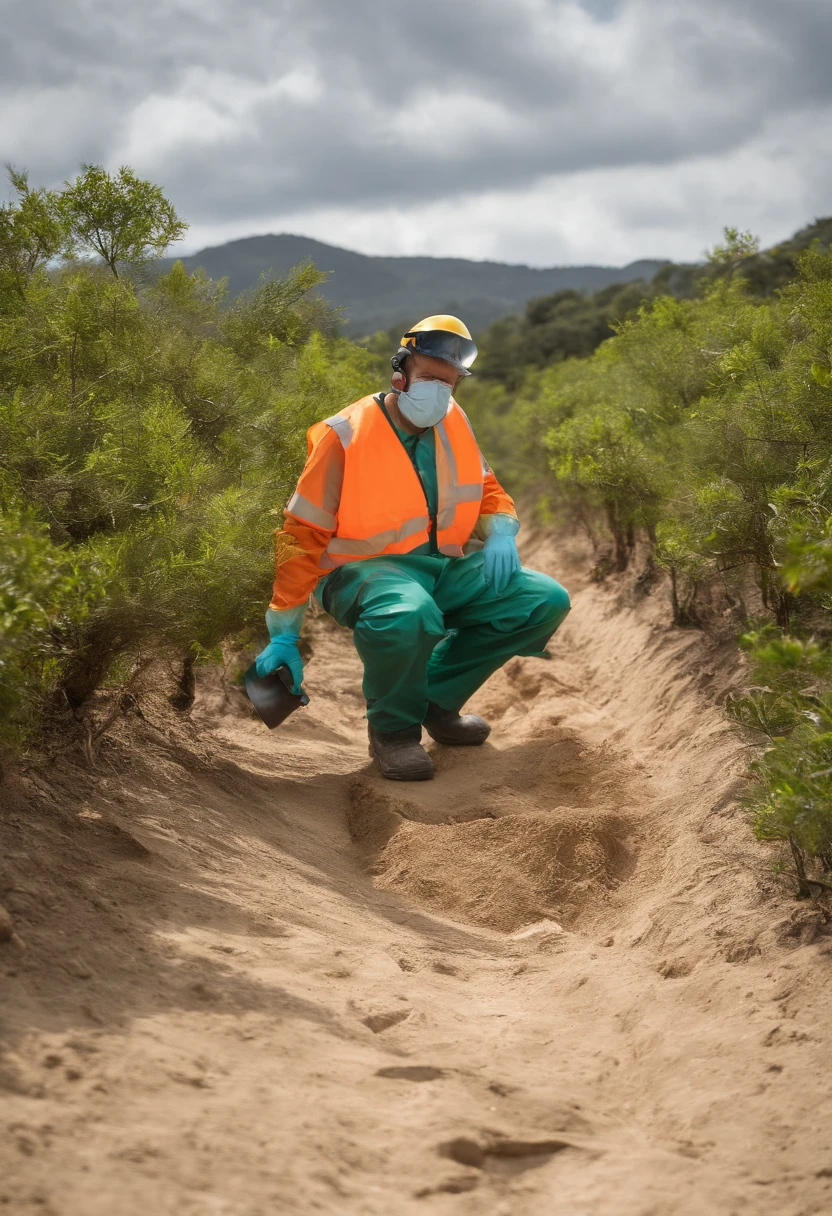 Para uma imagem representativa da empresa Bioambiental, which offers training in the areas of environment and occupational safety, seria interessante usar elementos que remetam a esses temas. Some suggestions:
An image of a person wearing personal protective equipment (EPIs) em um ambiente de trabalho seguro, como capacete, Gloves and goggles.
An illustration of a preserved natural environment, como uma floresta, To represent concern for the environment.
Pessoas em sala de aula ou em um treinamento, demonstrating the educational part of the services offered by the company.
A Bioambiental logo with elements that refer to the nature and safety of work, como folhas, Sustainability graphics and safety symbols.
Images of people carrying out field activities related to the environment and occupational safety, como coleta de amostras, Substance measurement or safety inspections.
The possibilities are varied, But the idea is to create an image that conveys professionalism, Environmental responsibility and care for safety in the workplace.