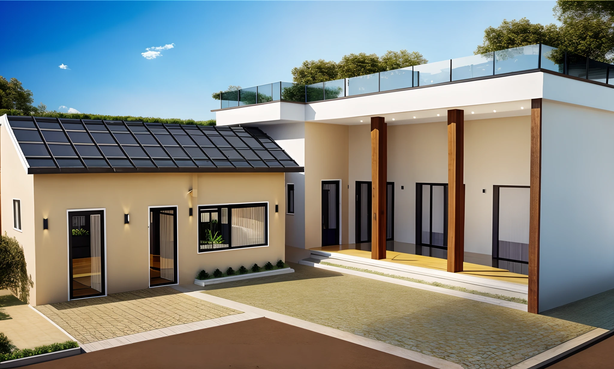 1 morden house,