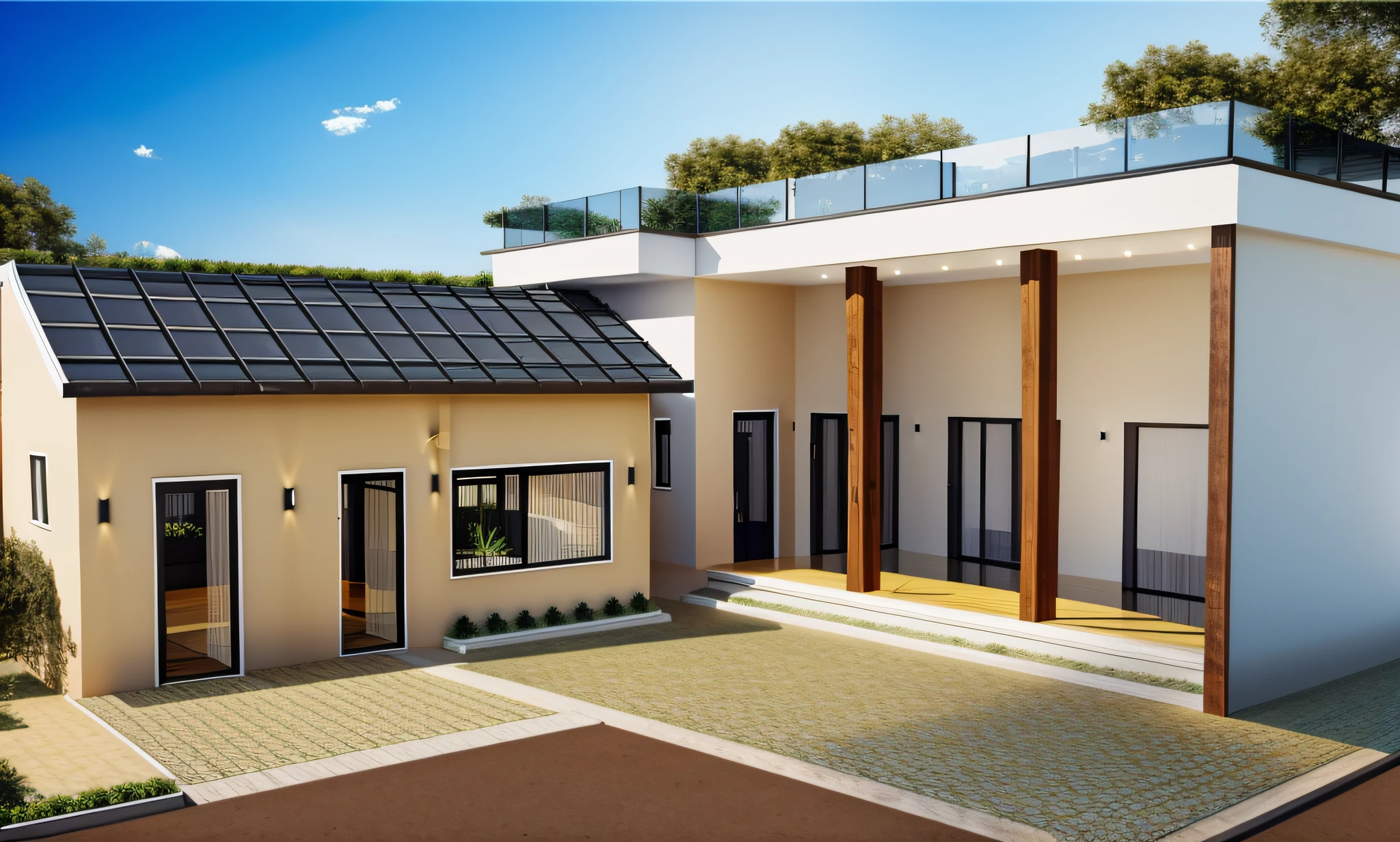 1 morden house,