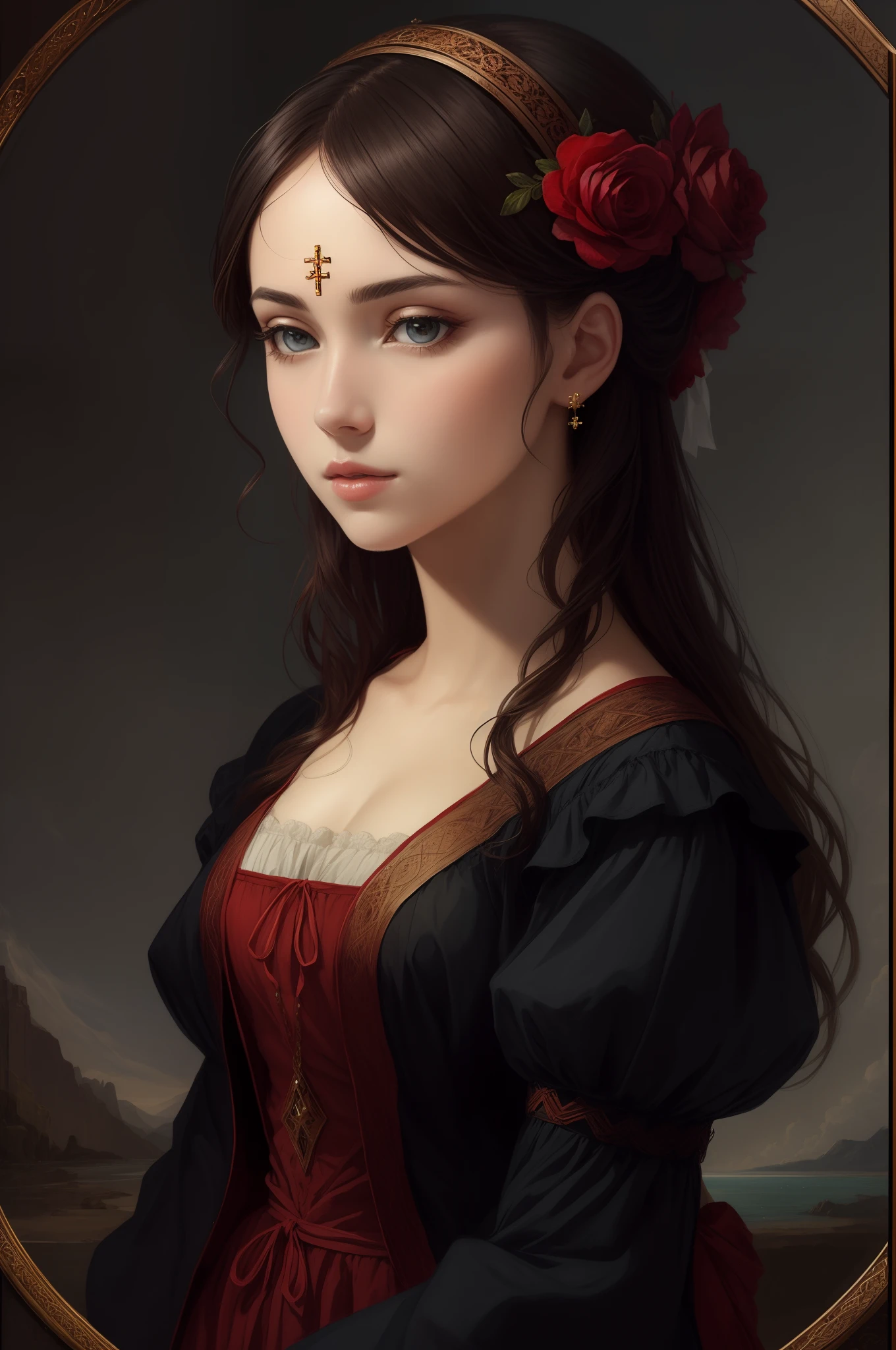 boredom　Beautuful Women　crosses　quadratic element