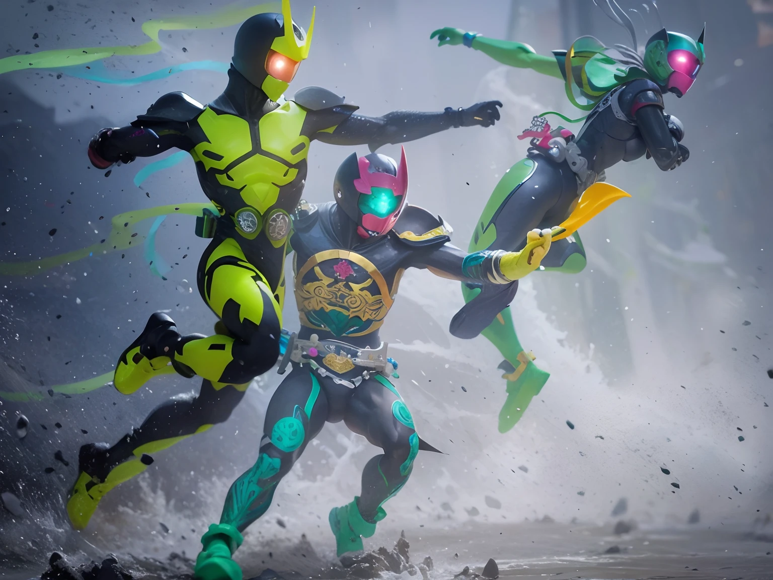 Rainbow power ranger butt