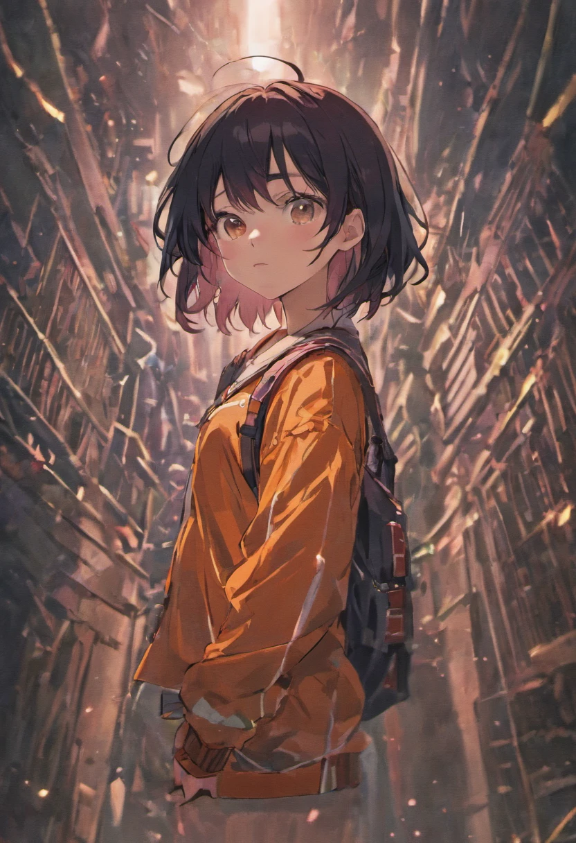 A dark-haired femele 校服 Chainsaw Man Style Asa Mitaka