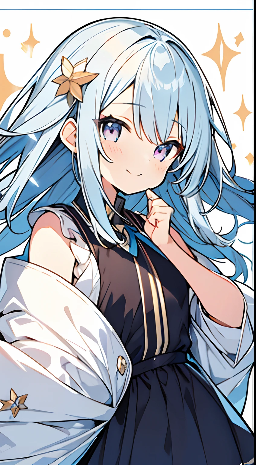 masutepiece, Best Quality,Illustration, Wallpaper, ultra -detail, Absurd beauty, 1beautiful girl、Glitter and big eyes、Hair fluttering in the wind、♡、Smaller head、miscievous smile