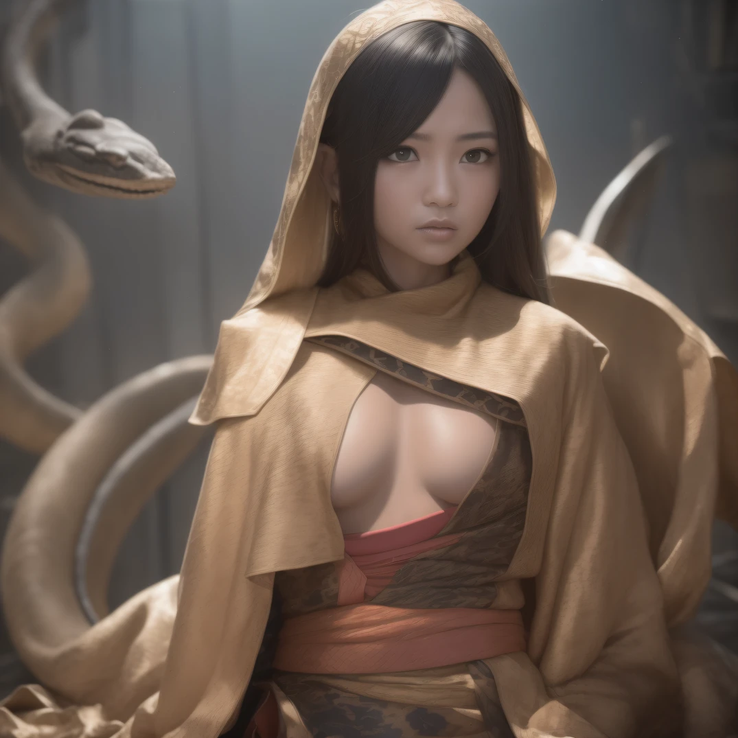 CG Giant Secret Realm,Asian women pose in colorful bikinis, Realistic secret manga girl rendering, detailed face of a asian girl, Realistic in the secret world, Smooth CG art, Realistic. Cheng Yi, Realistic secret style, A lovely secret rendering, Rendu portrait 8k, Render character art 8 K, Kawaii realistic portrait, (Linen batik scarf), Angry fighting stance, looking at the ground, Batik linen bandana, Chinese python pattern long-sleeved garment,Uncharted(Abstract propylene splash:1.2), Dark clouds lightning background,废墟(realisticlying:1.4),Black color hair,Flour fluttering,Telephoto lens high, A high resolution, the detail, RAW photogr, Sharp Re, Nikon D850 Film Stock Photo by Jefferies Lee 4 Kodak Portra 400 Camera F1.6 shots, Rich colors, ultra-realistic vivid textures, Dramatic lighting,8K quality, Girls,Backstreets, Dark clouds lightning background(realisticlying:1.4),Black color hair,Uncharted, RAW photogr, Sharp Re, Nikon D850 Film Stock Photo by Jefferies Lee 4 Kodak Portra 400 Camera F1.6 shots, Rich colors, ultra-realistic vivid textures, Drama light film CG society,Tropical canyon battle scene、Chinese big breasts、Vintage trench coat、three kingdom、ember、100 people、Faraway view、intense battles、high detal、masuter piece、NSFW,Multi-layered long-sleeved gauze garment,Quick-dry vest,Colorful cotton and linen sweater,Red and black snake cloak cloak,Doomsday ruins(Uncharted)Climb the streets(Armageddon)eyes filled with angry,He clenched his fists
