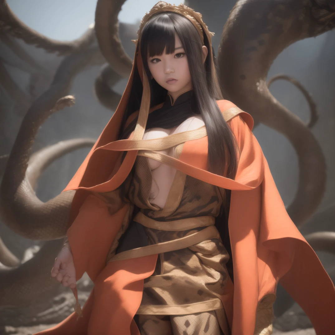 CG Giant Secret Realm，Asian women pose in colorful bikinis, Realistic secret manga girl rendering, detailed face of a asian girl, Realistic in the secret world, Smooth CG art, Realistic. Cheng Yi, Realistic secret style, A lovely secret rendering, Rendu portrait 8k, Render character art 8 K, Kawaii realistic portrait， （Linen batik scarf）， Angry fighting stance， looking at the ground， Batik linen bandana， Chinese python pattern long-sleeved garment，Uncharted（Abstract propylene splash：1.2）， Dark clouds lightning background，废墟（realisticlying：1.4），Black color hair，Flour fluttering，Telephoto lens high， A high resolution， the detail， RAW photogr， Sharp Re， Nikon D850 Film Stock Photo by Jefferies Lee 4 Kodak Portra 400 Camera F1.6 shots, Rich colors, ultra-realistic vivid textures, Dramatic lighting，8K quality, Girls，Backstreets， Dark clouds lightning background（realisticlying：1.4），Black color hair，Uncharted， RAW photogr， Sharp Re， Nikon D850 Film Stock Photo by Jefferies Lee 4 Kodak Portra 400 Camera F1.6 shots, Rich colors, ultra-realistic vivid textures, Drama light film CG society，Tropical canyon battle scene、Chinese big breasts、Vintage trench coat、three kingdom、ember、100 people、Faraway view、intense battles、high detal、masuter piece、NSFW，Multi-layered long-sleeved gauze garment，Quick-dry vest，Colorful cotton and linen sweater，Red and black snake cloak cloak，Doomsday ruins（Uncharted）Climb the streets（Armageddon）eyes filled with angry，He clenched his fists