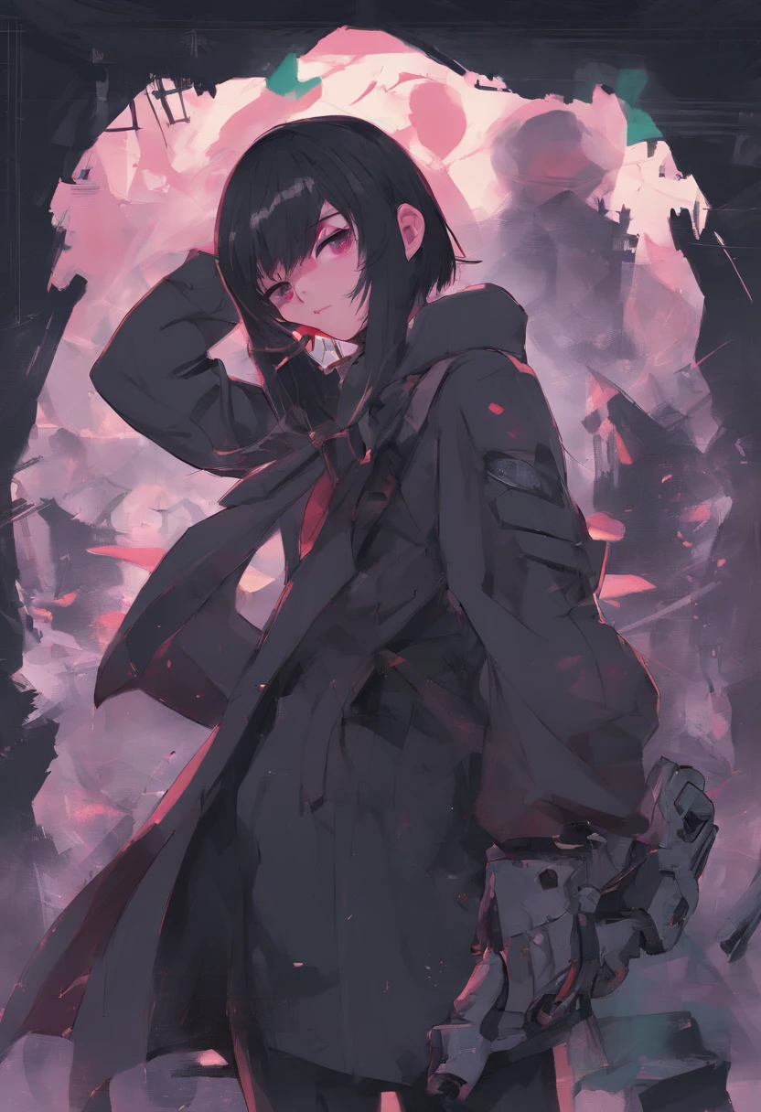 A dark-haired femele 校服 Chainsaw Man Style Asa Mitaka