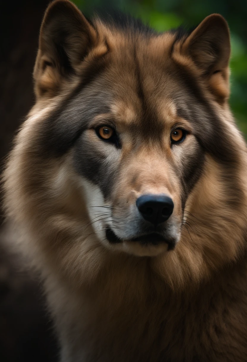 Um enorme lobo cinzento selvagem protegendo uma bela garota
(master part: 1.5) (fotorrealista: 1.1) (Bokeh) (best quality) (textura detalhada da pele poros cabelo: 1.1) (intrincado) (8k) (HDR) (papel de parede) (Cinematic lighting) (foco nítido )