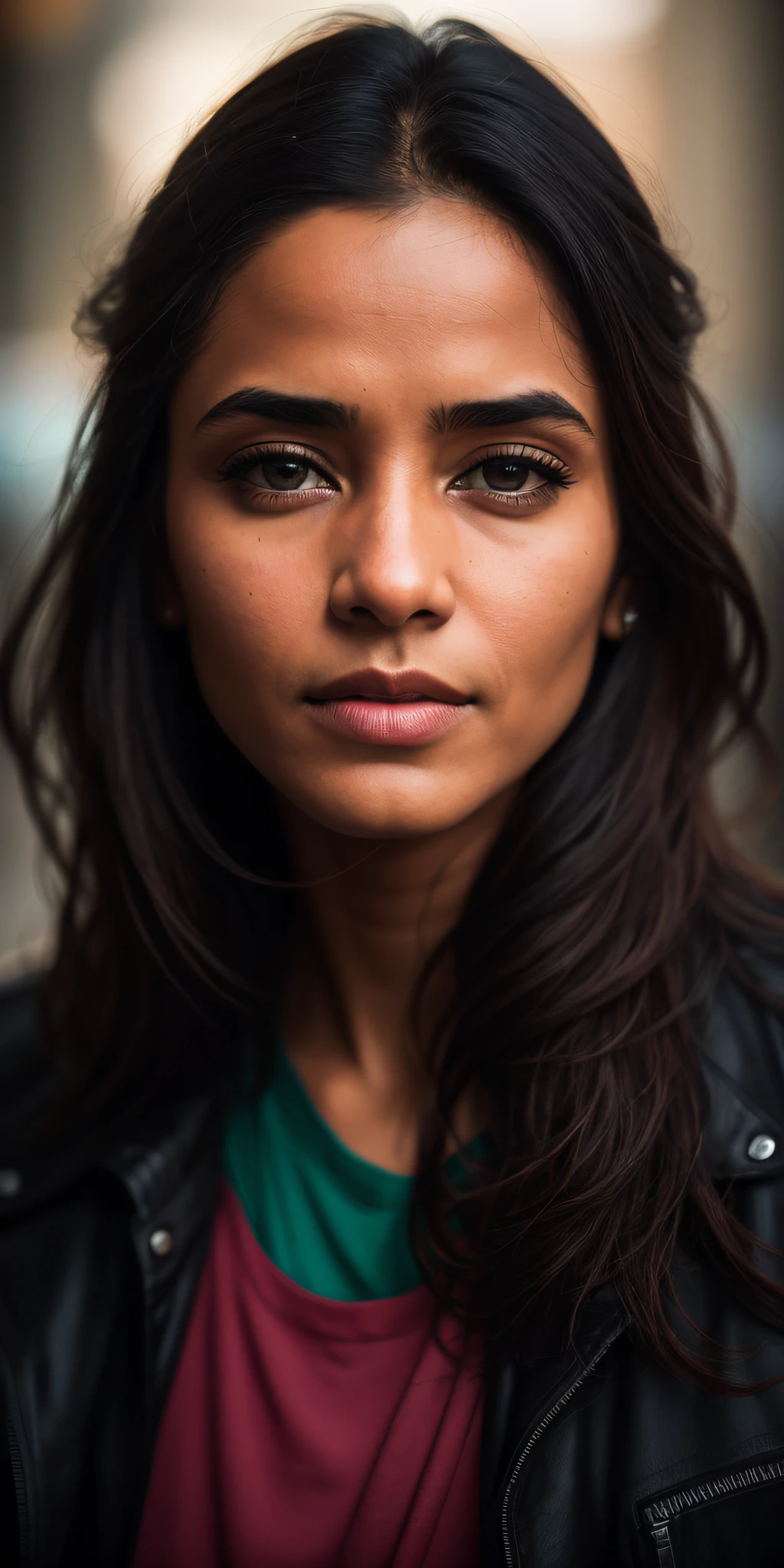 Beautiful mature indian university student, in legerer Kleidung, Abseits der Laufbahn, ((mager, klein)), FotografierRealist, Fotografie, Meisterwerk, Realist, Realismus, Wiedergabe, Hoher Kontrast, Photographyrealistic digital art trend in Artstation 8k HD high resolution detailed realistic , detailliert, Hautstruktur, Hyper detailliert, Realistische Hautstruktur, armour, best qulaity, ultra high-resolution, (FotografierRealist: 1.4), hight resolution, detailliert, RAW-Fotografie, Scharfe Re, von lee jeffries Nikon D850 Film Stockfotografie 4 Kodak Kamera Portra 400 Objektiv F1.6 Farben, reiche, hyperrealistische Textur, dramatische Beleuchtung, IrrealEngine, die auf ArtStation Cinestill 800 im Trend liegt,