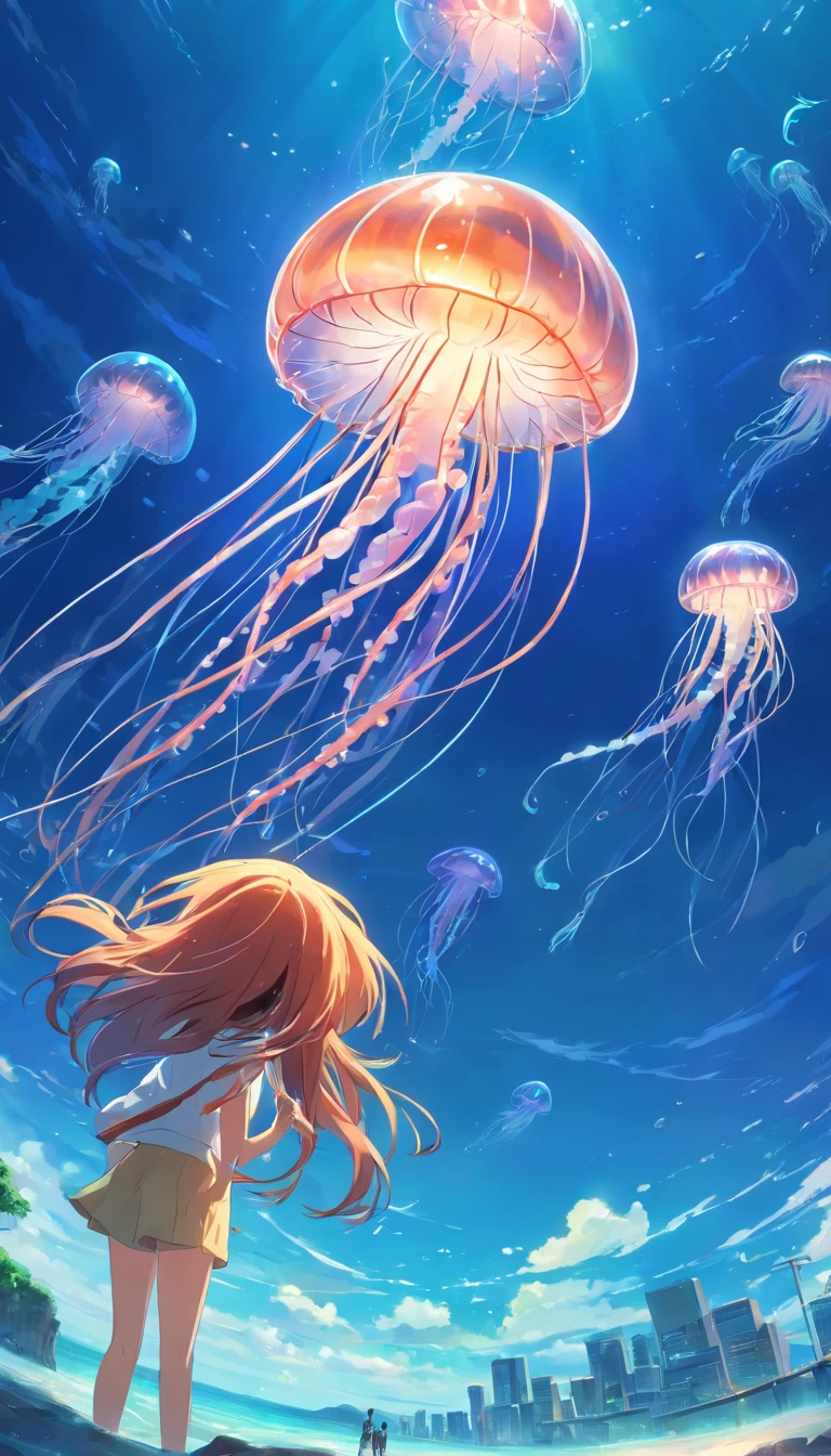 Skysky,jelly fish