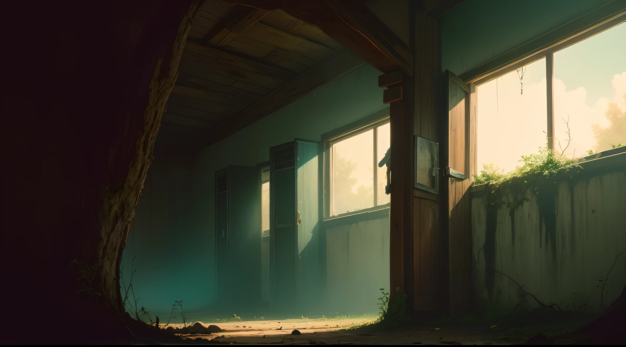 A mysterious and dark image