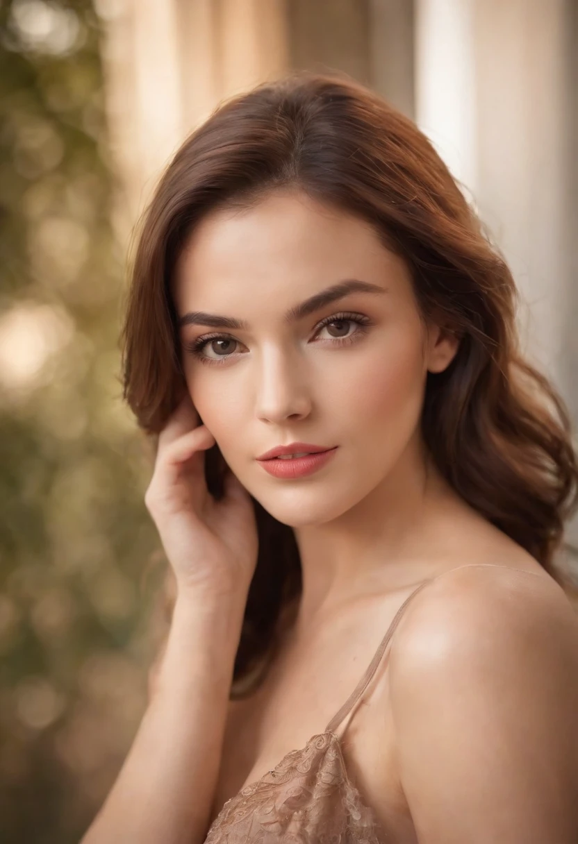 (())) light skinned, Women around 19 years old, Natural black hair, Distinctive brown eyes, Wearing Cole, slender and graceful,, Beautiful, , Ultra Sharp Focus, realistic shot, I don't wear clothes, fullnude，large full breasts，barechested，Tetradic color (Scar:1.4)